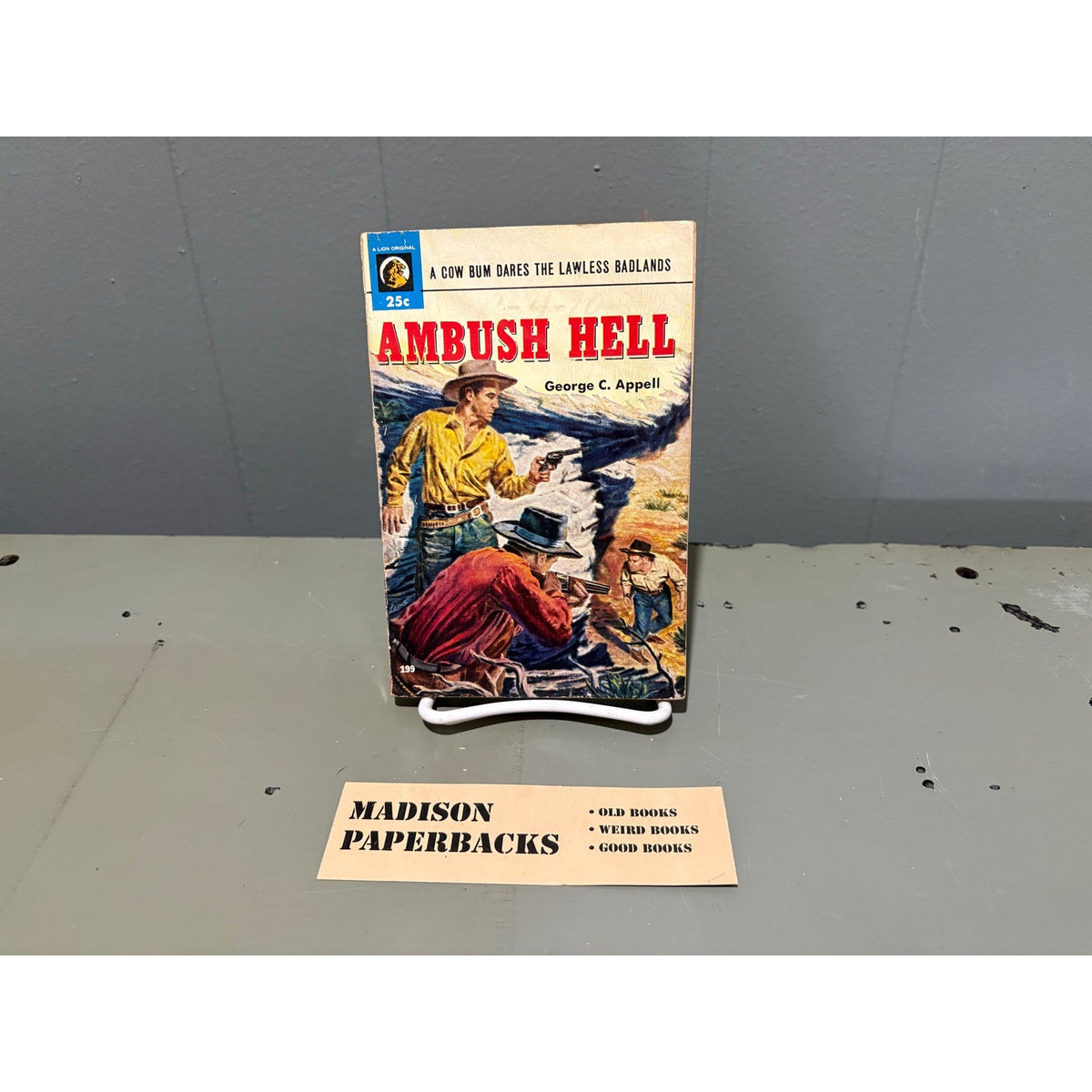 Ambush Hell - George C. Appell - Lion 199 - Vintage Paperbacks
