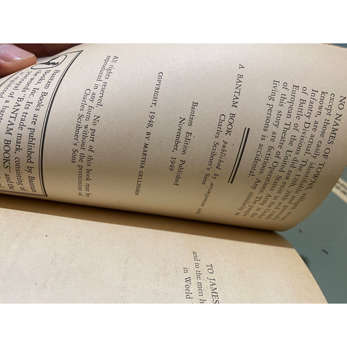 The Wine of Astonishment - Martha Gellhorn - Bantam 736- Vintage Paperbacks