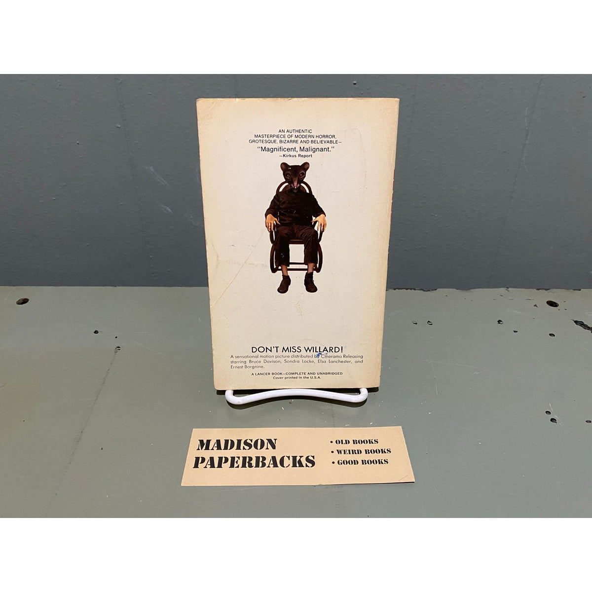 Willard (Ratman's Notebooks) - Stephen Gilbert - Lancer Books - Movie Tie-In Edition - Paperback