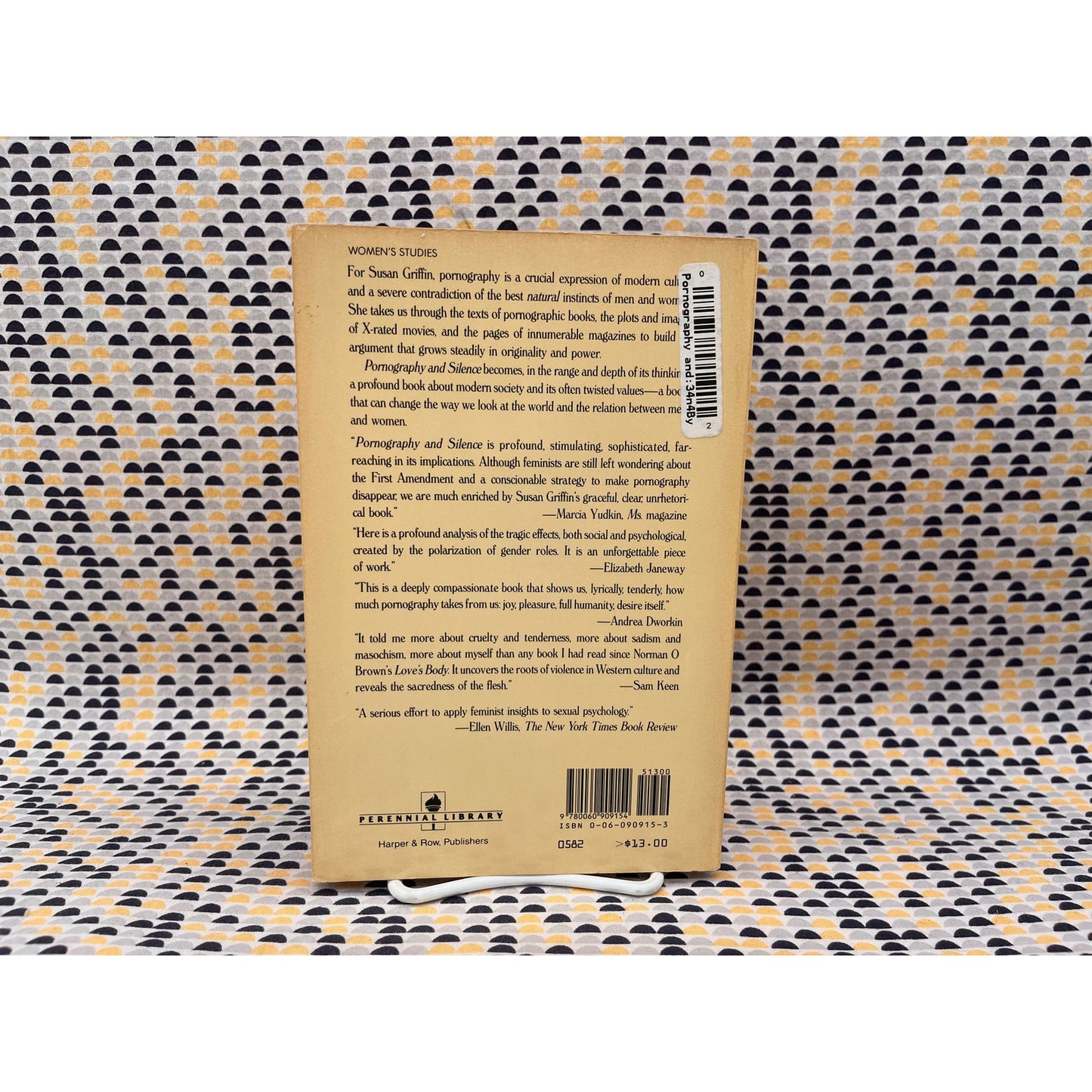 Pornography and Silence - Susan Griffin - Perennial Library - Paperback