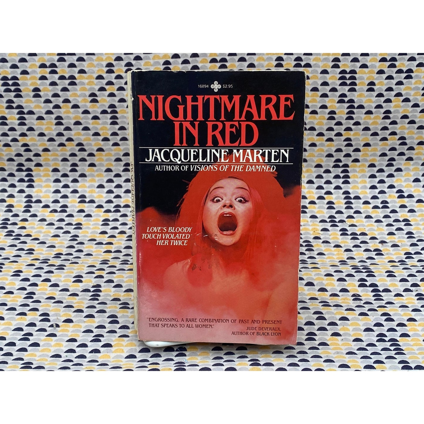 Nightmare In Red - Jacqueline Marten - Vintage Paperback Book - Playboy Paperbacks Edition