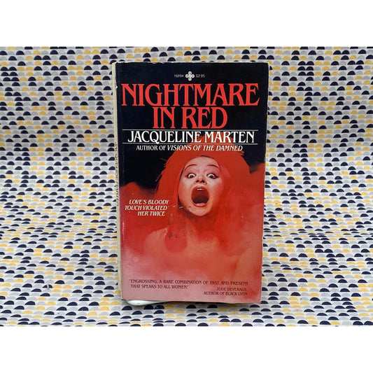Nightmare In Red - Jacqueline Marten - Vintage Paperback Book - Playboy Paperbacks Edition