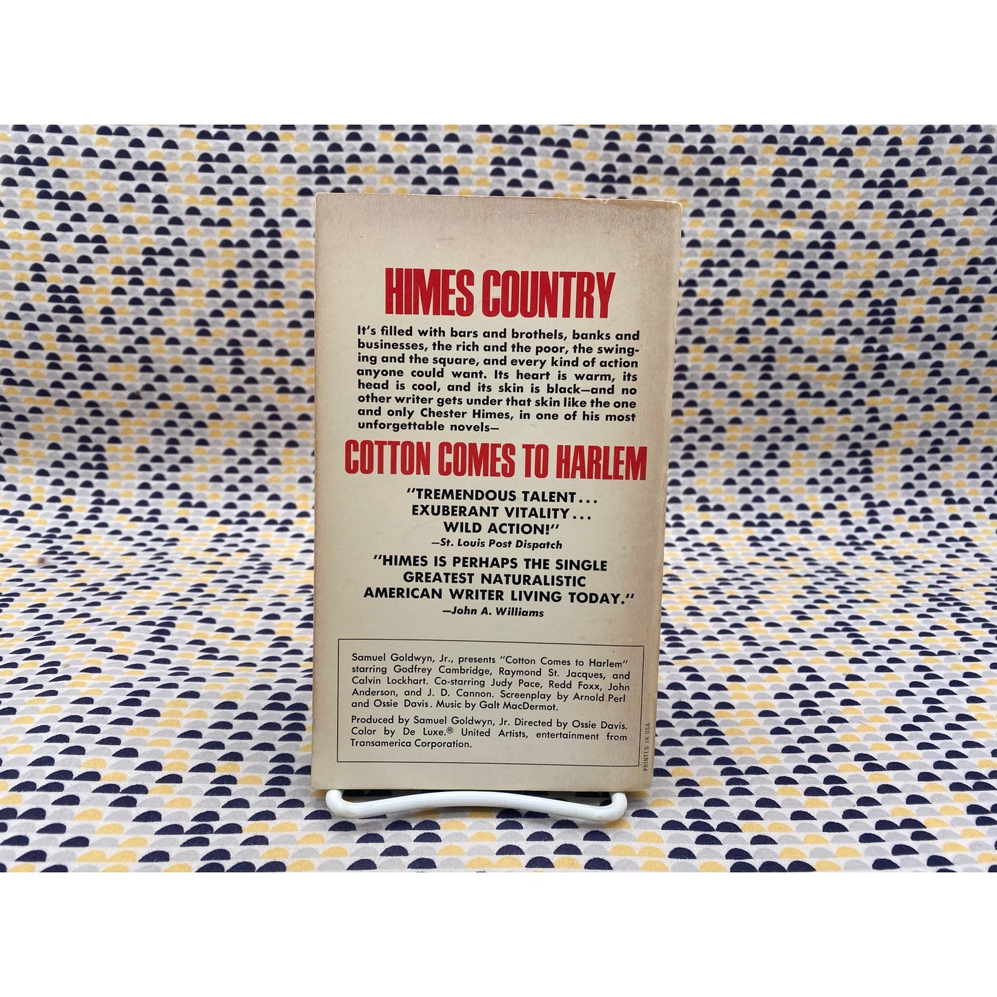 Cotton Comes to Harlem - Chester Himes - Vintage Paperback - Movie Tie In Edition