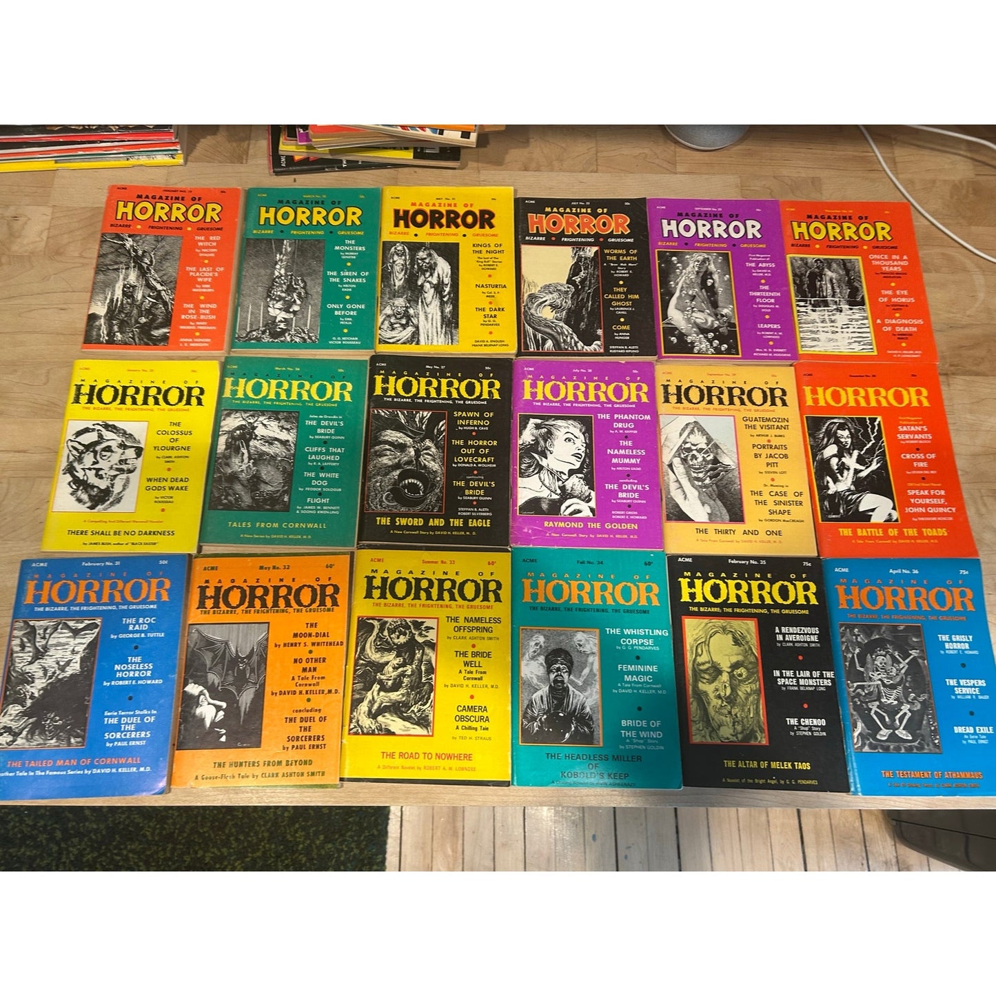 Acme Magazine of Horror - Weird Terror - Famous Science Fiction - Bizarre Fantasy - Complete Sets