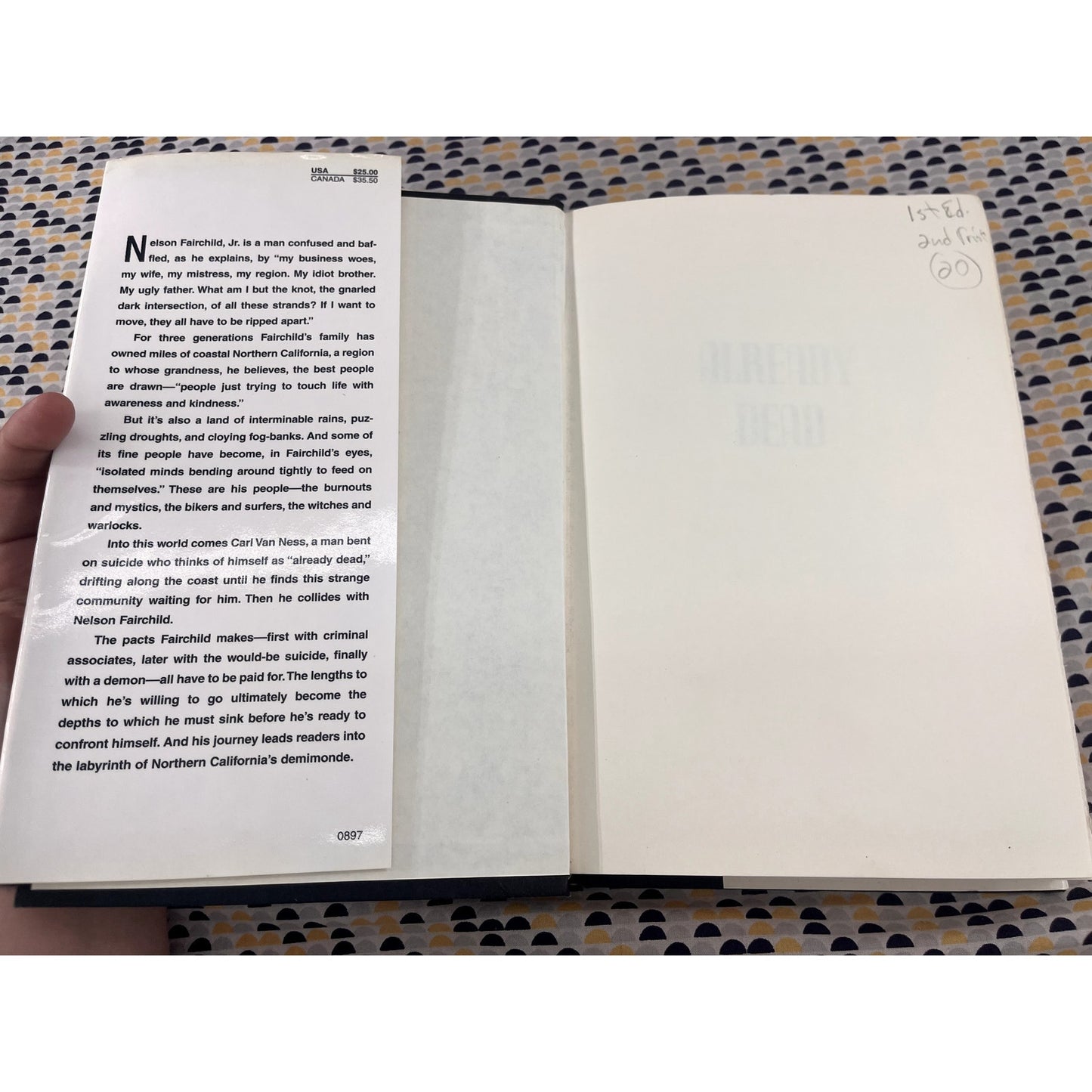 Already Dead - Denis Johnson - Harper Collins Books - 1st Edition, 2nd PrintHardcover