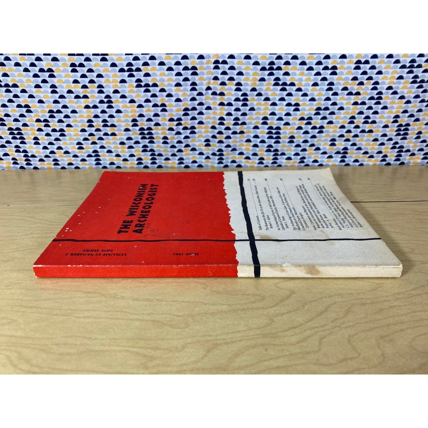 The Wisconsin Archeologist - June 1981 - Volume 62 Number 2 - Vintage Paperback Book - Wisconsin Archeological Society