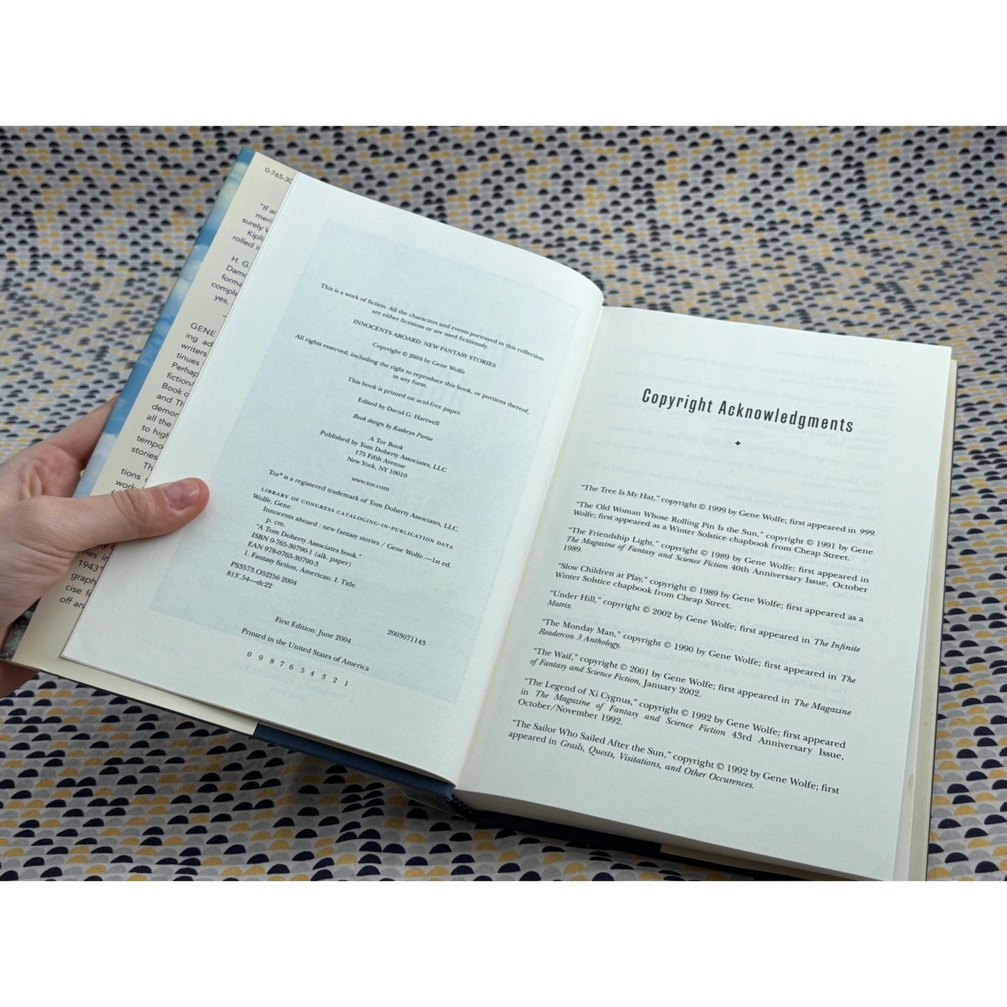 Innocents Onboard - Gene Wolfe - Tor Books - Hardcover - 1st Edition