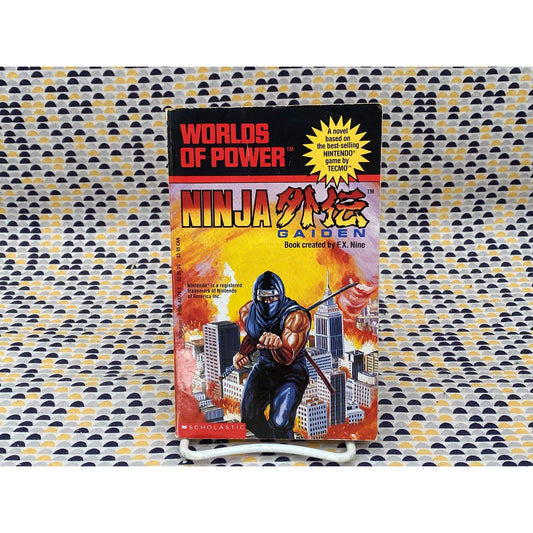 Ninja Gaiden - Worlds of Power #3 - Book created by F.X. Nine - Nintendo - NES - Vintage Paperback Book - Scholastic Books