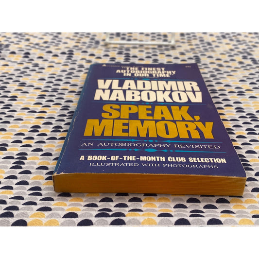 Vladimir Nabokov - Speak, Memory - An Autobiography Revisited - Vintage Hardcover - Putnam BOMC Edition