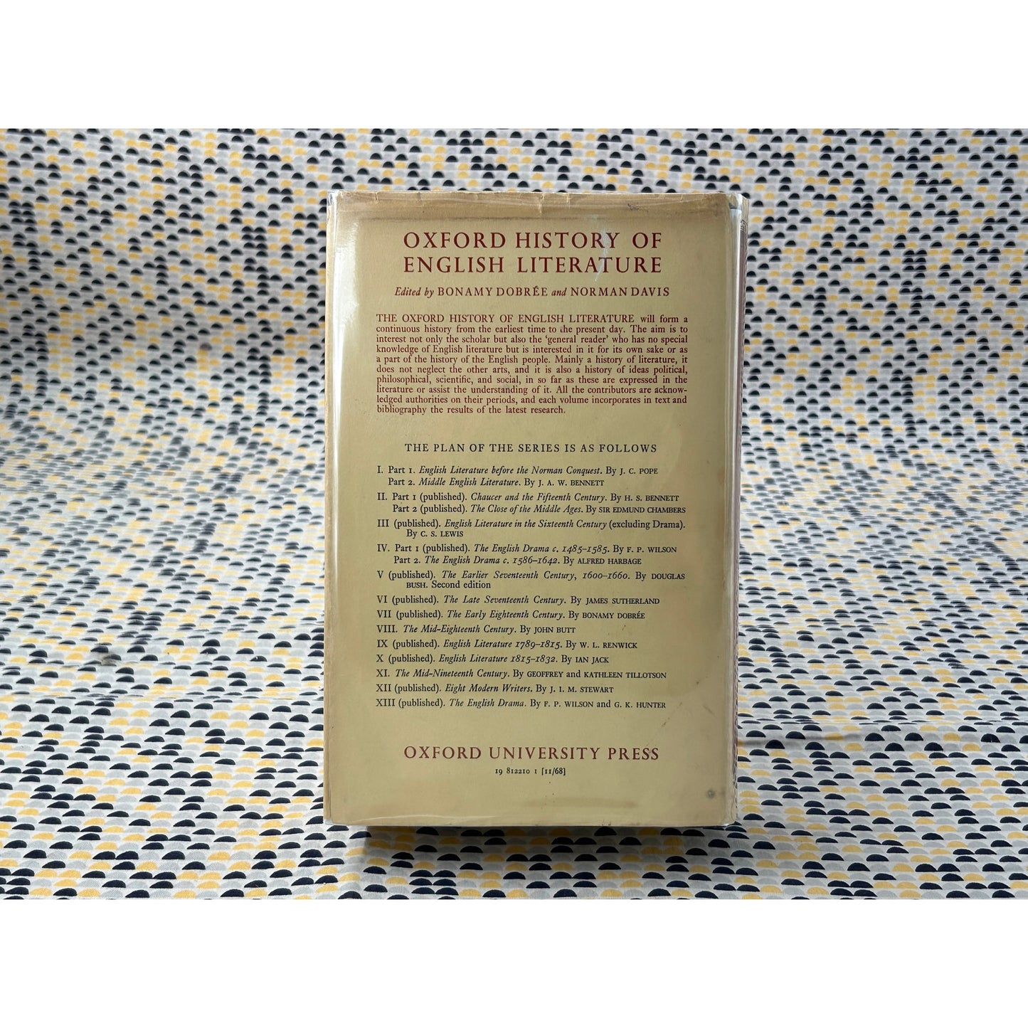 English Literature of the Late Seventeenth Century - James Sutherland - Oxford - Hardcover