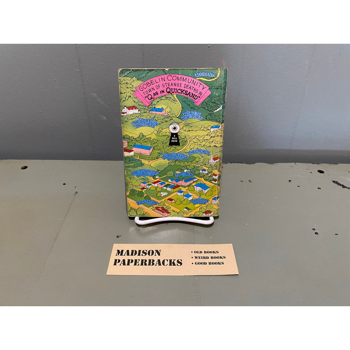 "Q" as in Quicksand - Lawrence Treat - Dell 301 - Mapback - Vintage Paperbacks