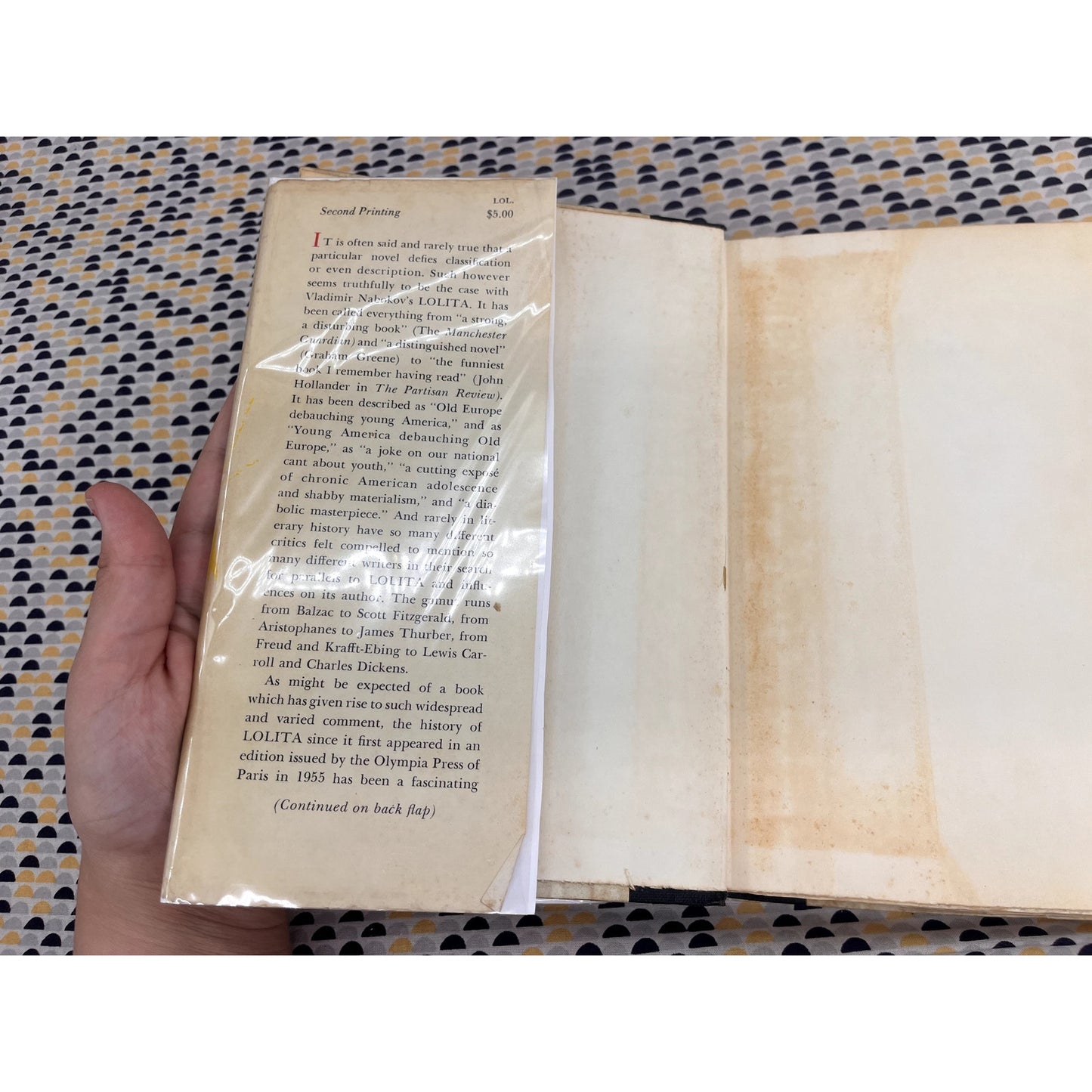 Lolita - Vladimir Nabokov - Putnam Books - Hardcover - 2nd Printing