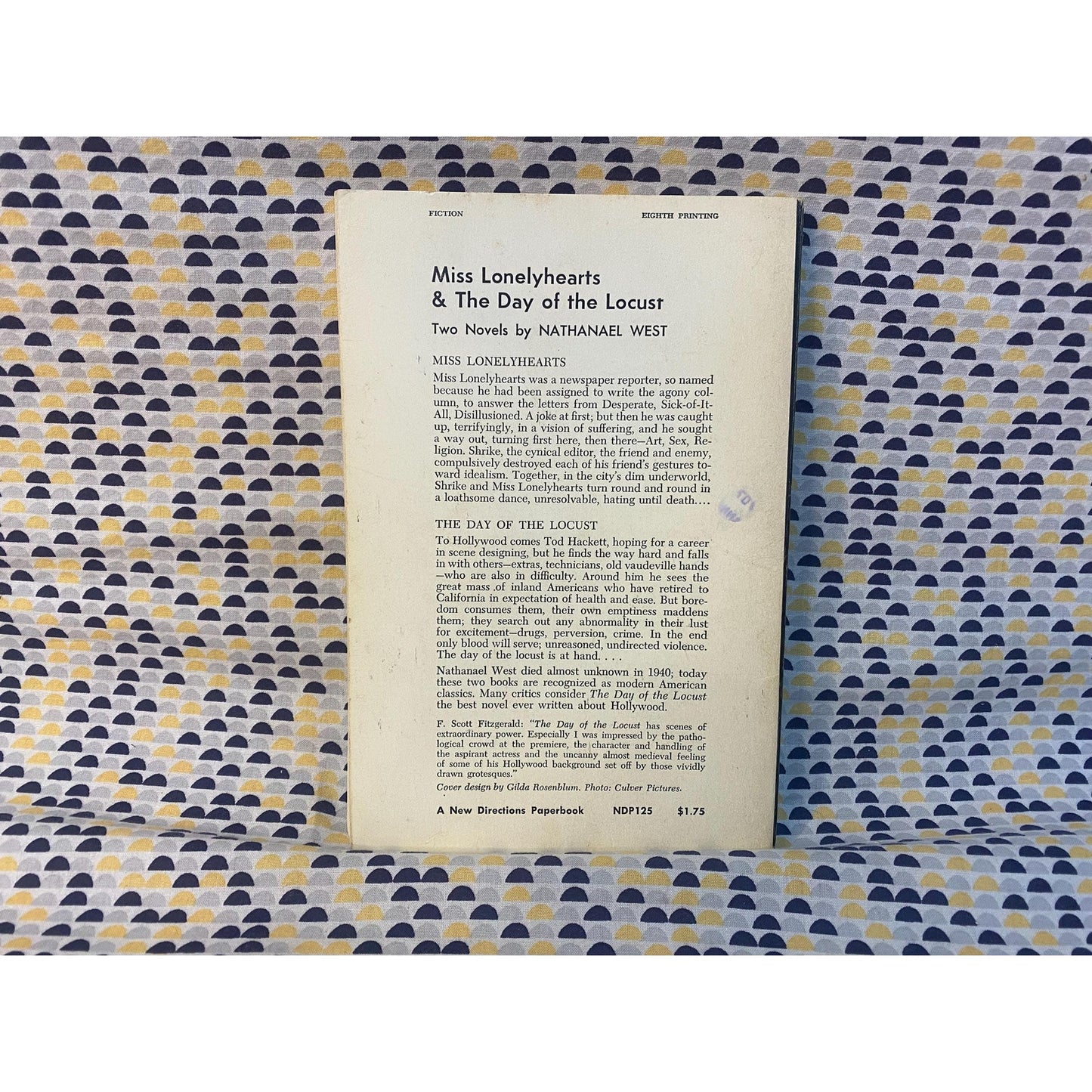 Miss Lonelyhearts & The Day of the Locust - Nathanael West - Vintage Paperback Book - New Directions Edition