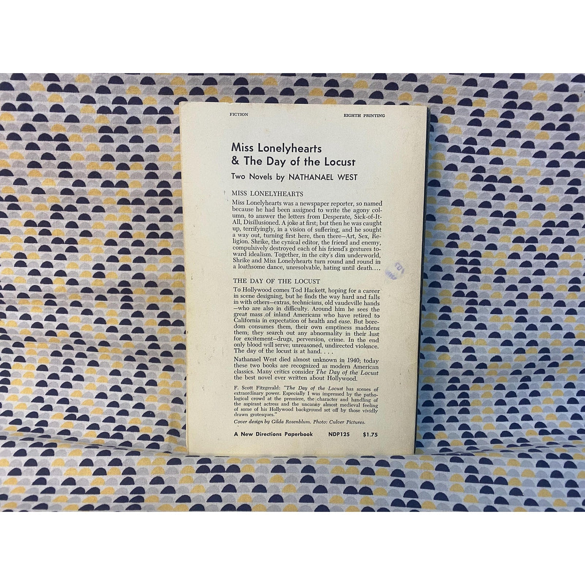 Miss Lonelyhearts & The Day of the Locust - Nathanael West - Vintage Paperback Book - New Directions Edition