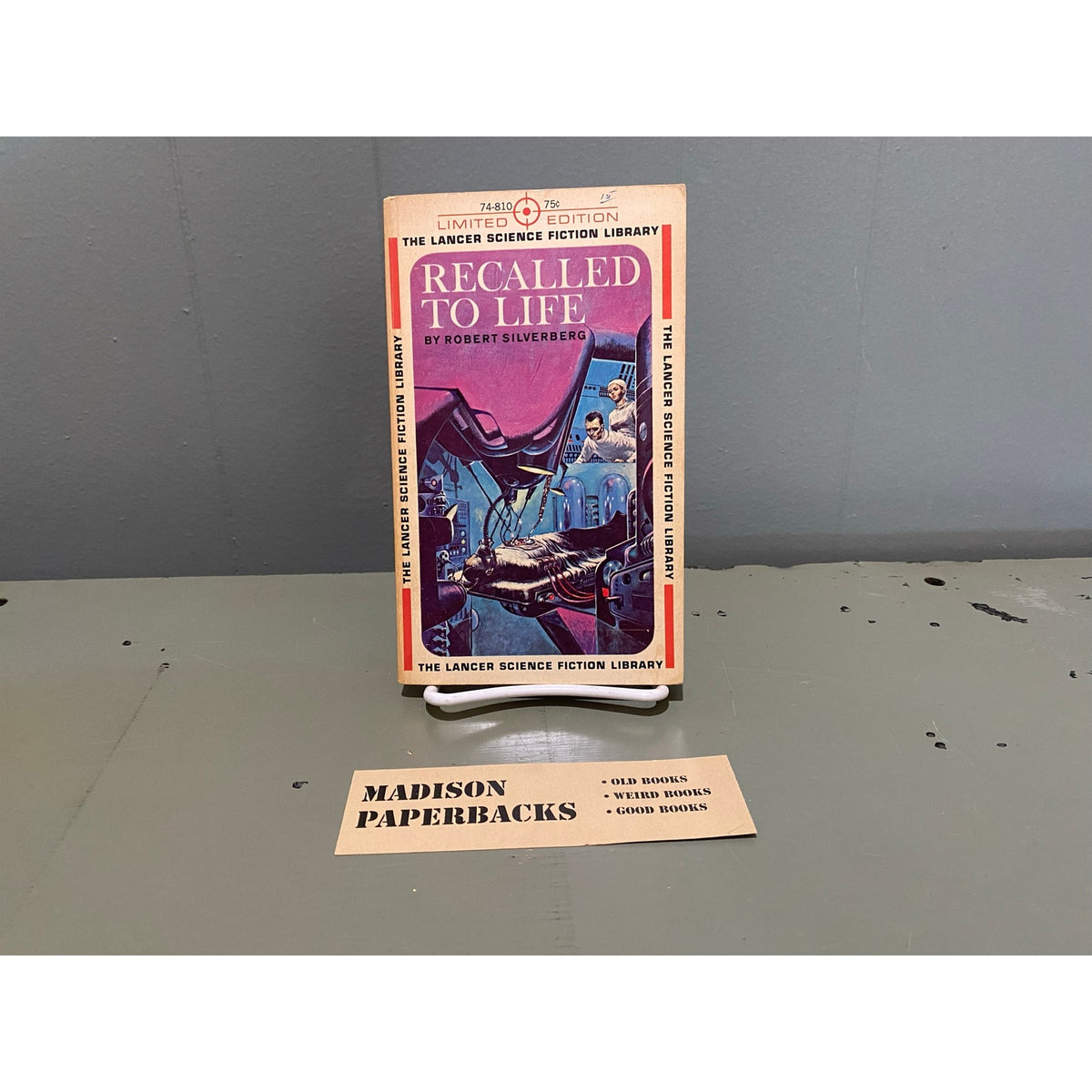 Recalled to Life - Robert Silverberg - Ed Emswhiller cover - Lancer Science Fiction Library - Paperback
