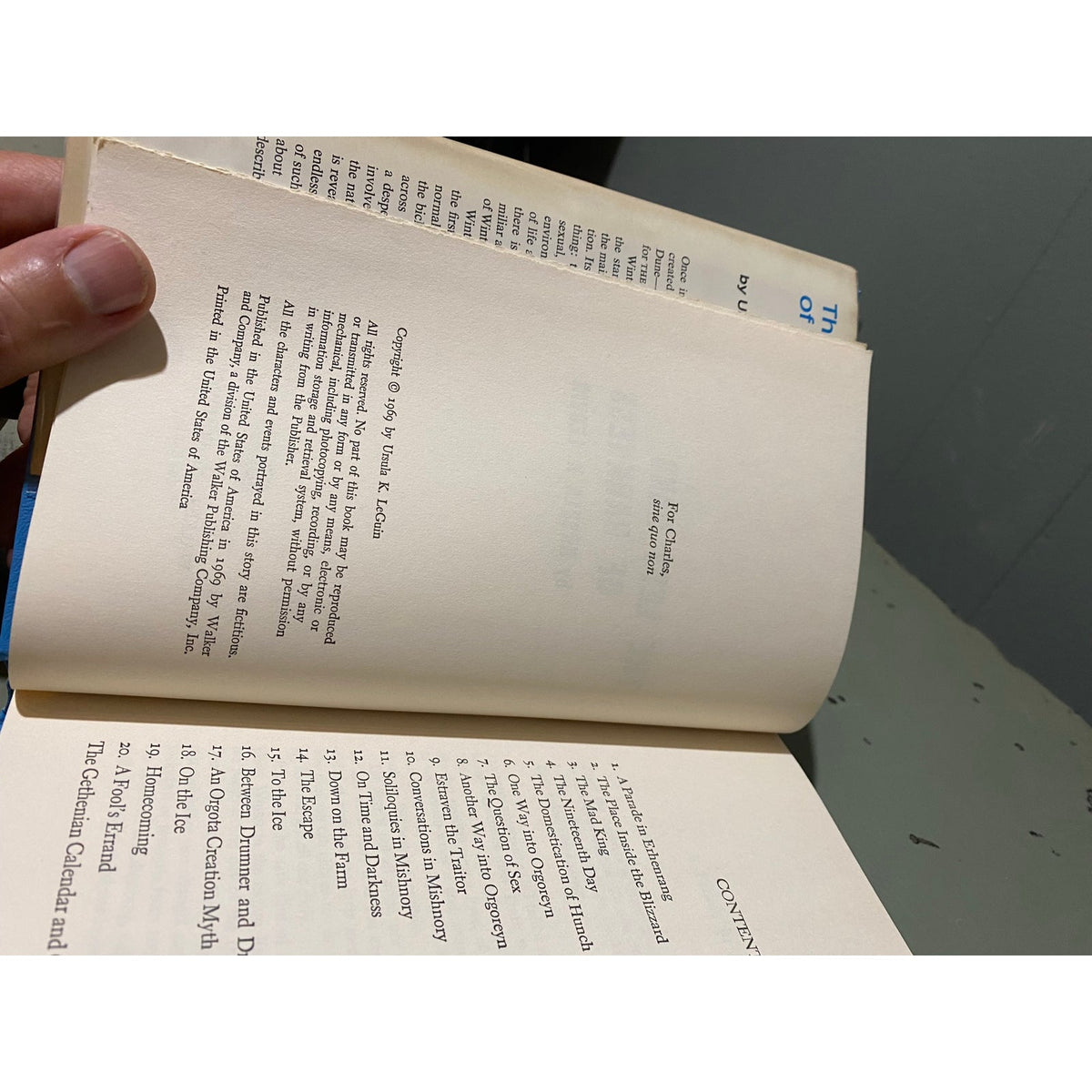 The Left Hand of Darkness - Ursula K. LeGuin - Walker and Co - Club Edition