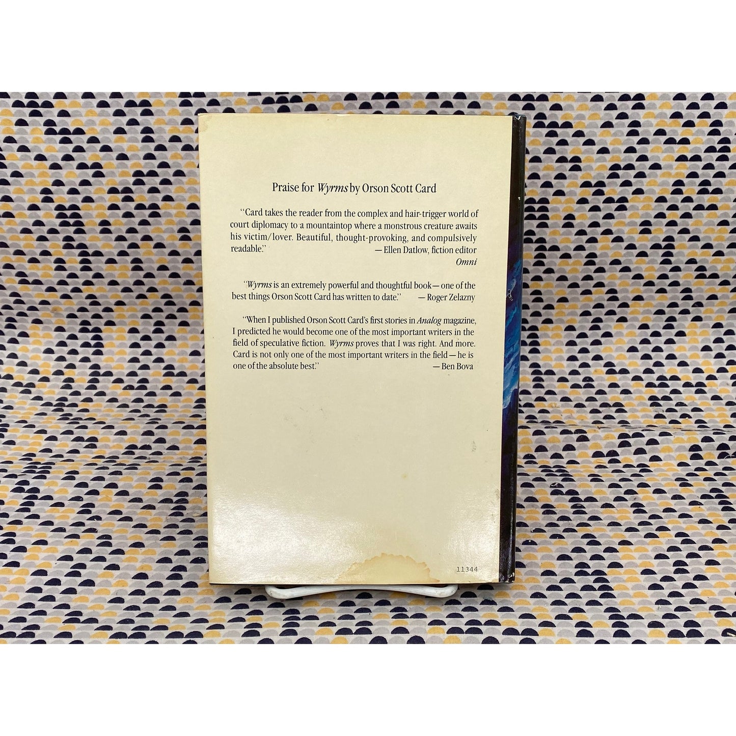 Wyrms- Orson Scott Card - Vintage Hardcover Book - Arbor House Club Edition