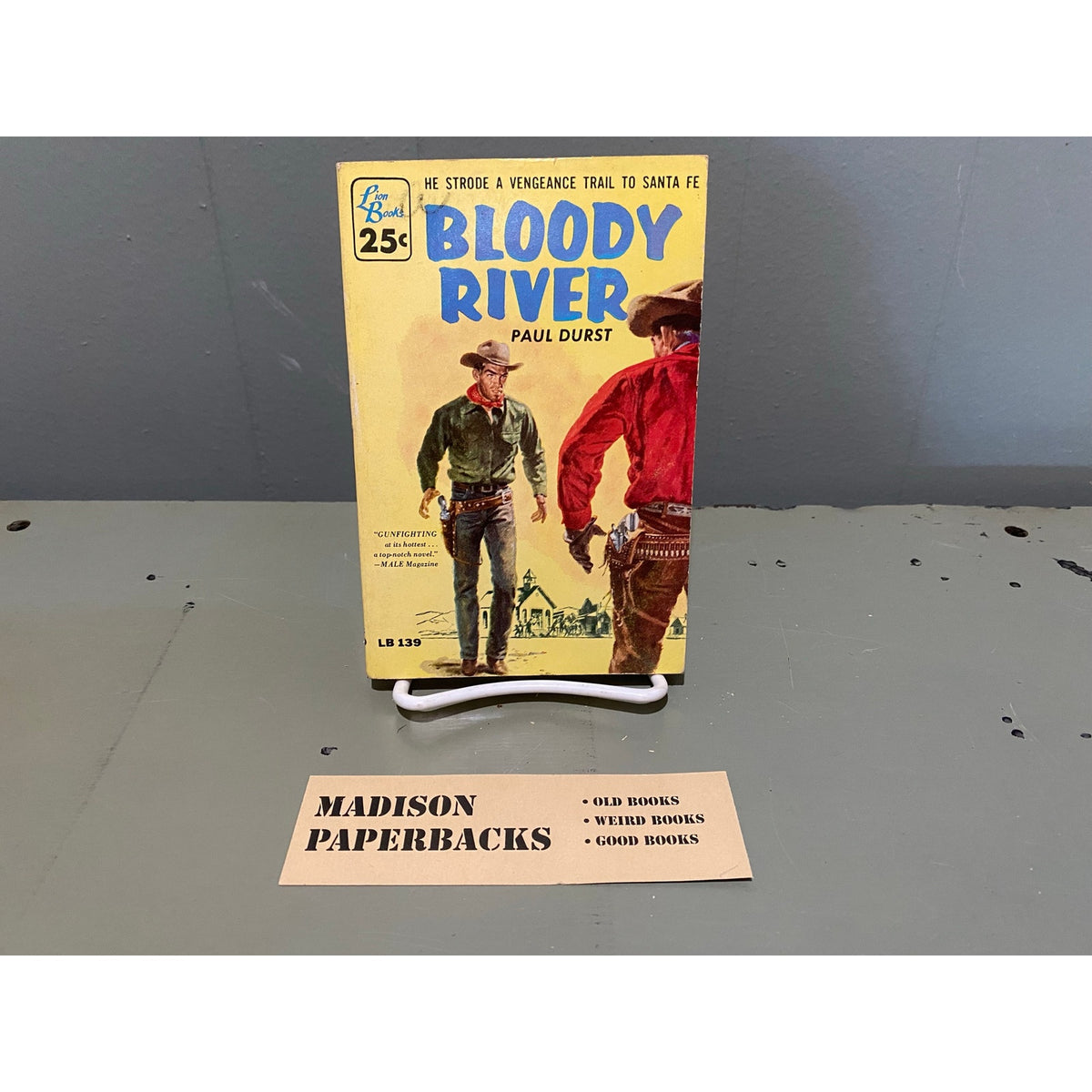 Bloody River - Paul Durst - Lion 139 - Vintage Paperbacks
