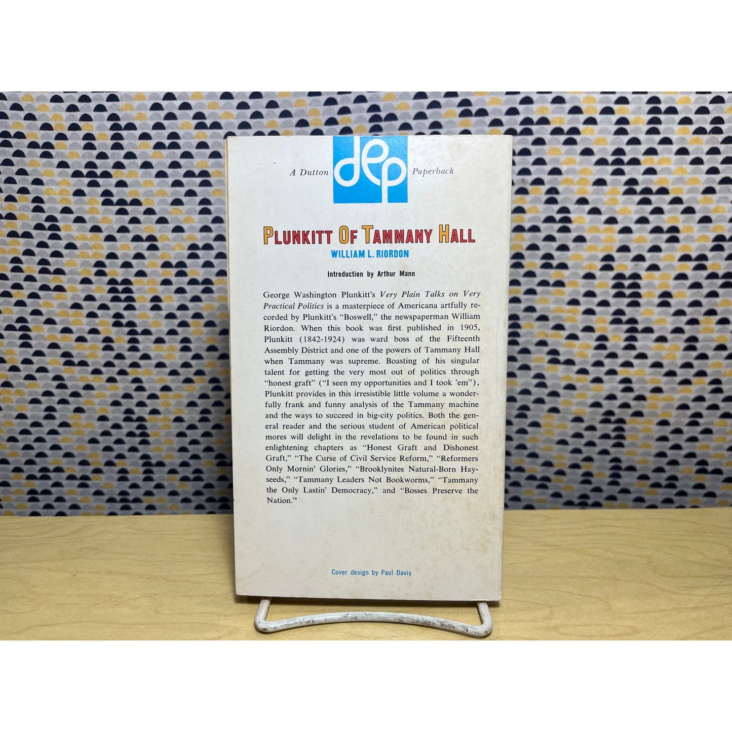 Plunkitt of Tammany Hall - William L. Riordon - Dutton Books - Paperback