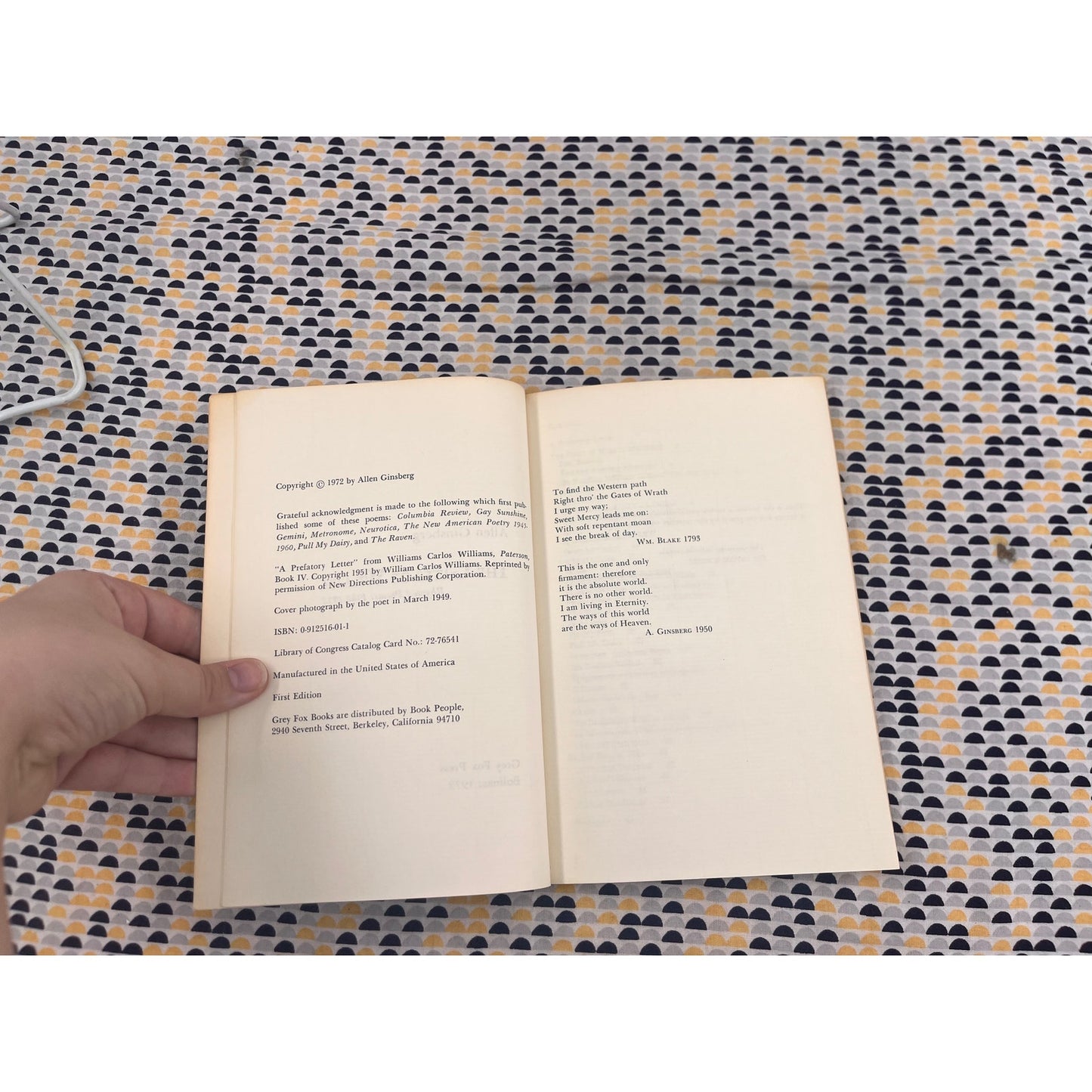The Gates of Wrath - Allen Ginsberg - Grey Fox Press - Paperback