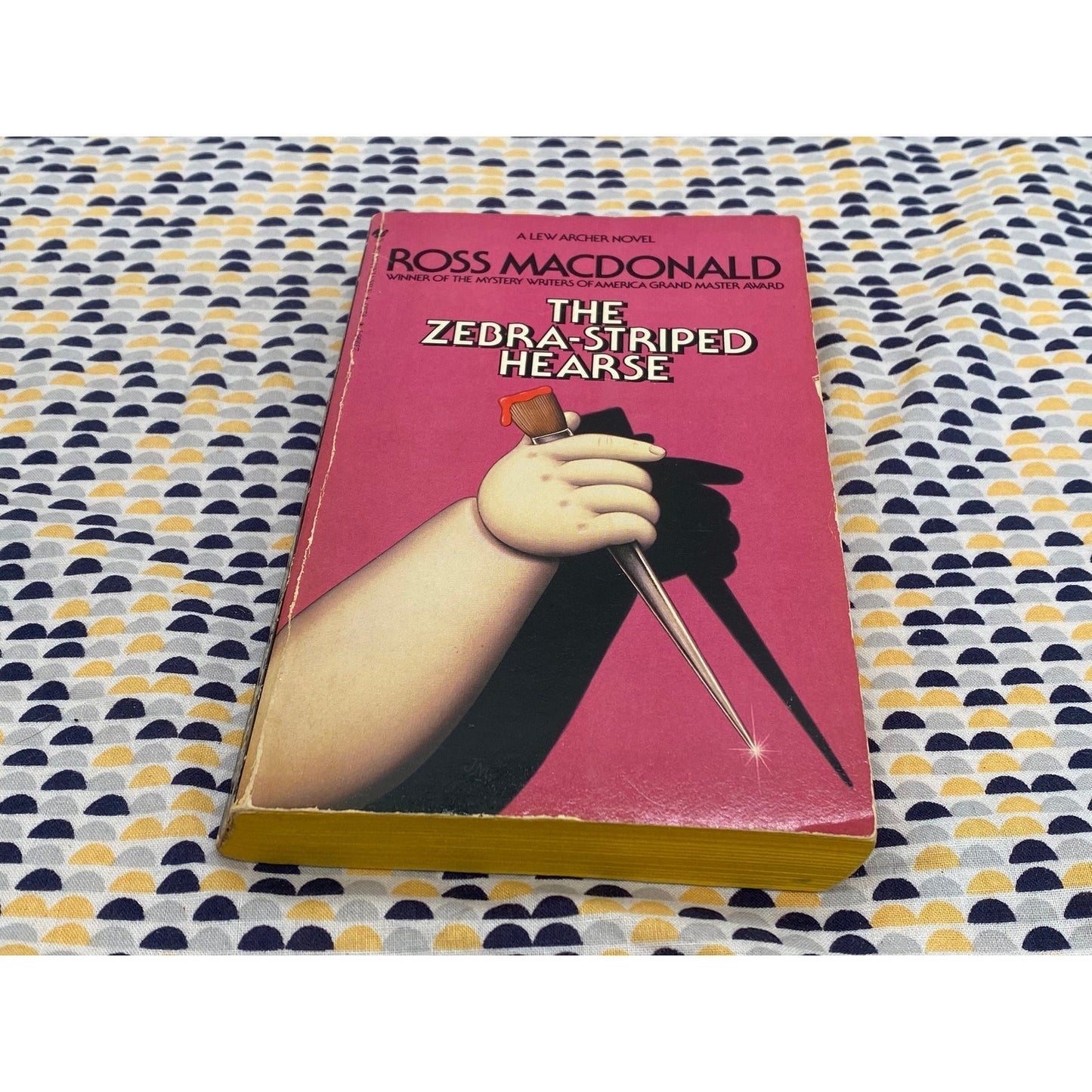 The Zebra-Striped Hearse - Ross Macdonald - A Lew Archer Novel - Vintage Paperback Book - Bantam Edition