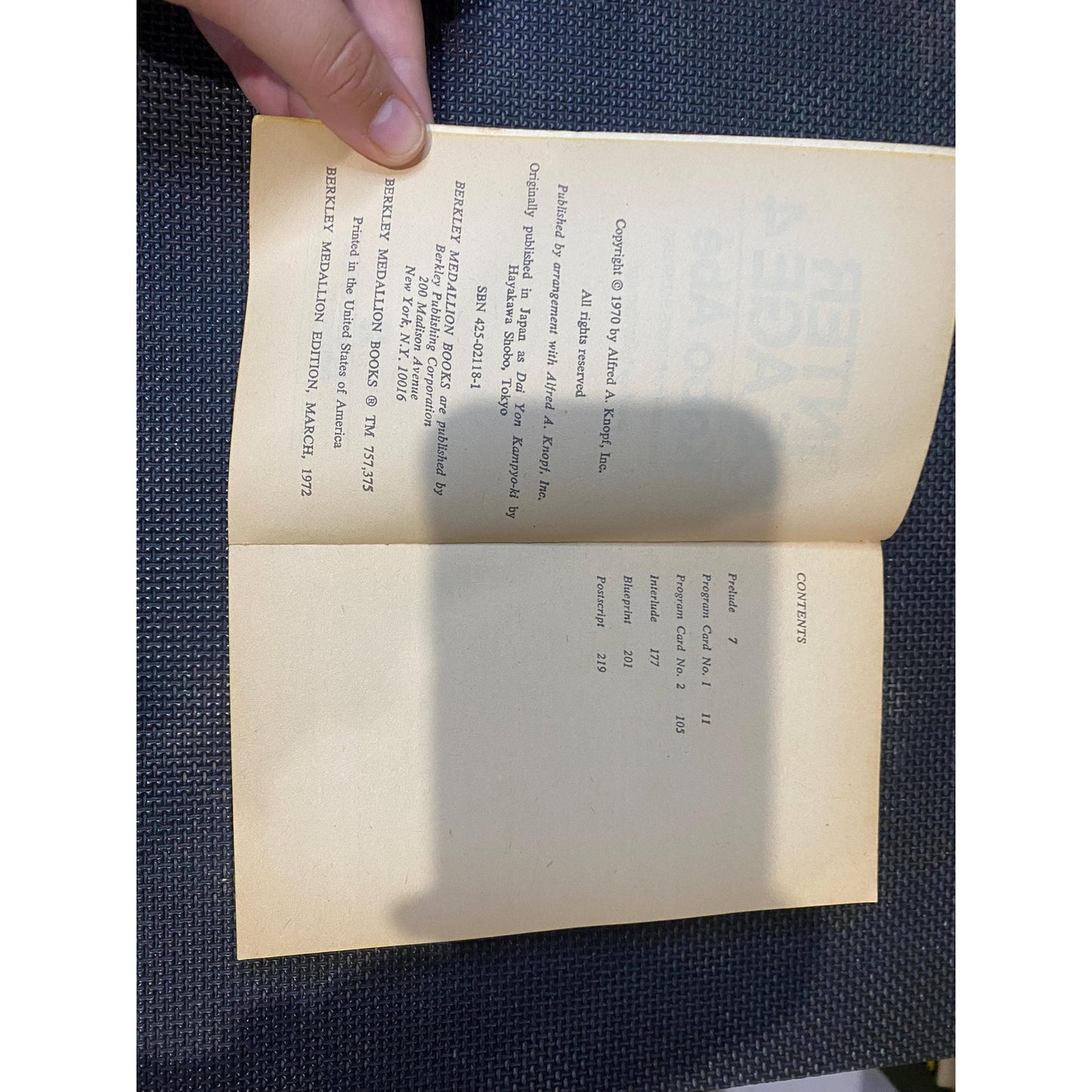 Kobo Abe - Inter Ice Age 4 - Vintage Paperback Book - Berkley 1st Paperback Edition