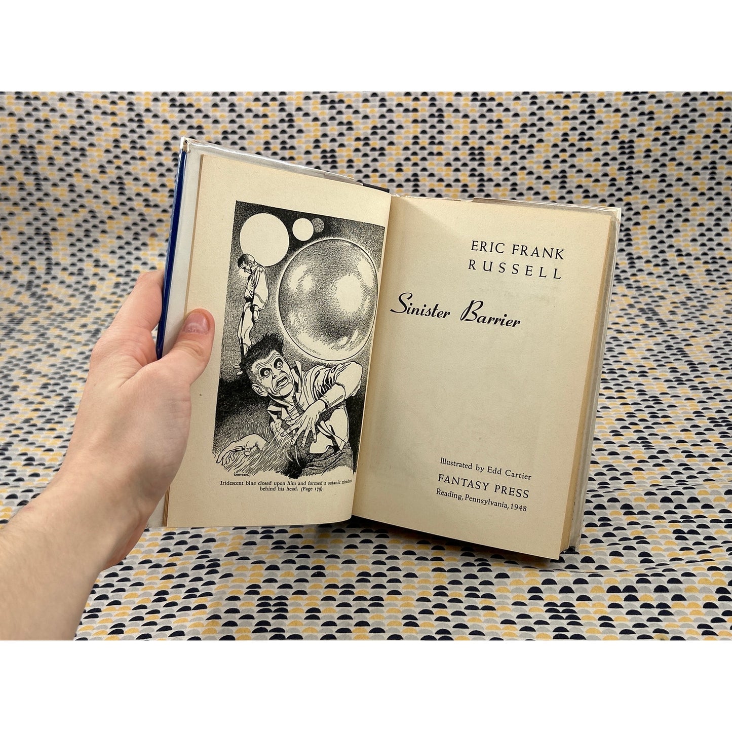 1st Edition Sinister Barrier - Eric Frank Russell - Fantasy Press - Hardcover