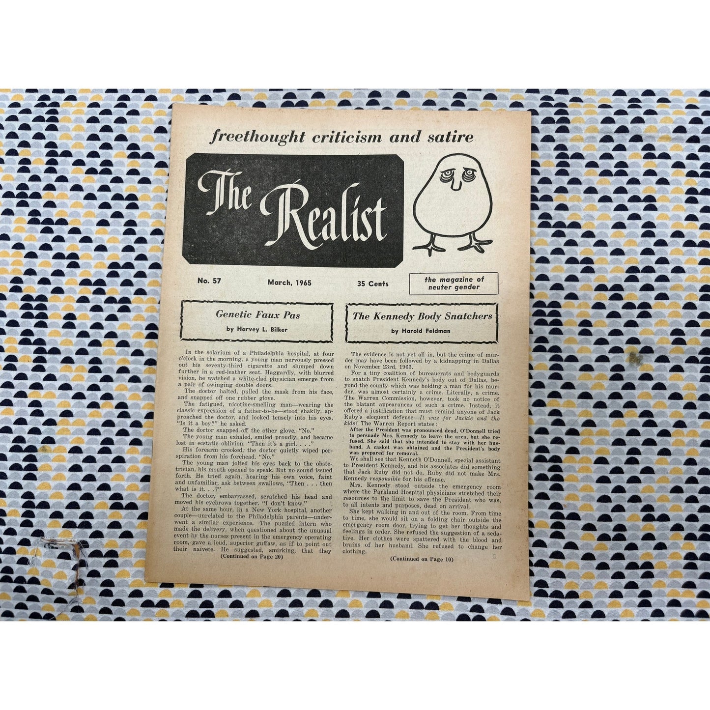 The Realist Magazine - Counterculture Newspaper - March 1965 - No. 57
