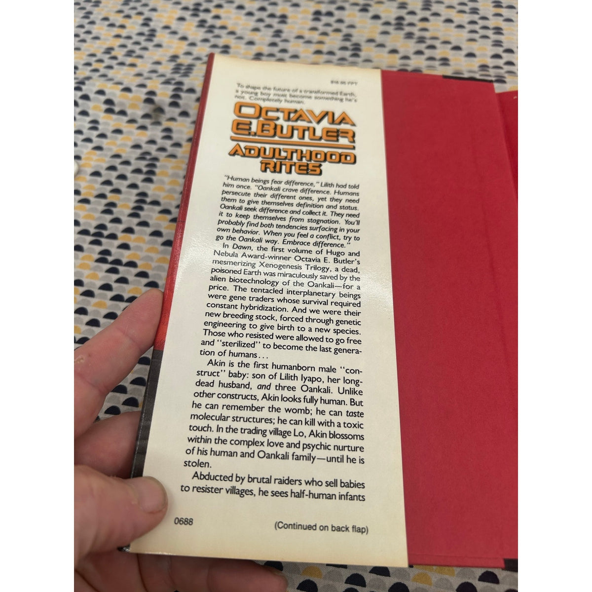 Octavia E. Butler - Adulthood Rites - Vintage Hardcover Book - 1st Edition / 1st Printing - 1988 Warner Books