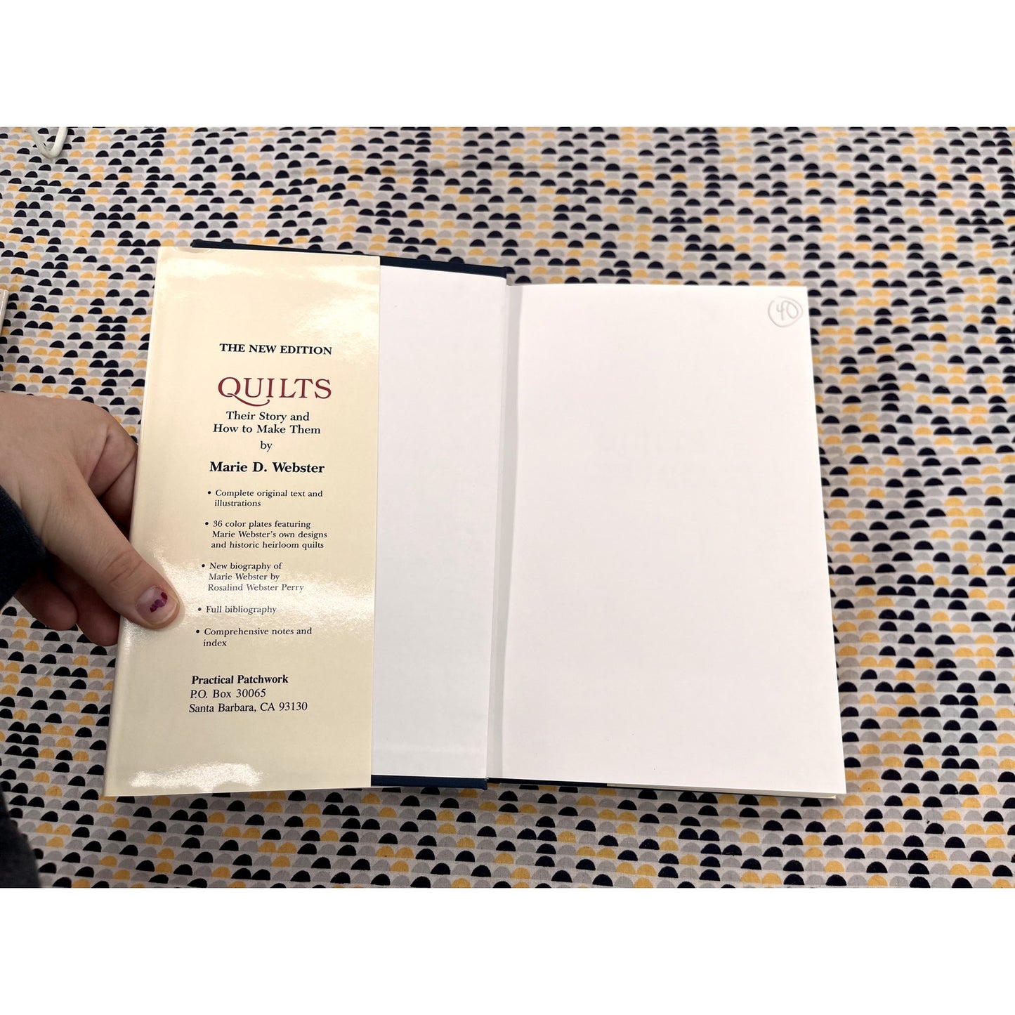 Quilts: Their Story And How To Make Them - Marie D. Webster - Practical Patchwork - Hardcover