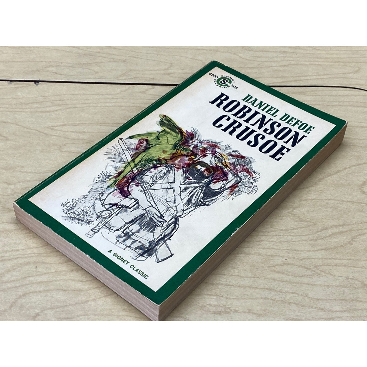 Robinson Crusoe - Daniel DeFoe - Vintage Paperback Book - Signet Classic Edition
