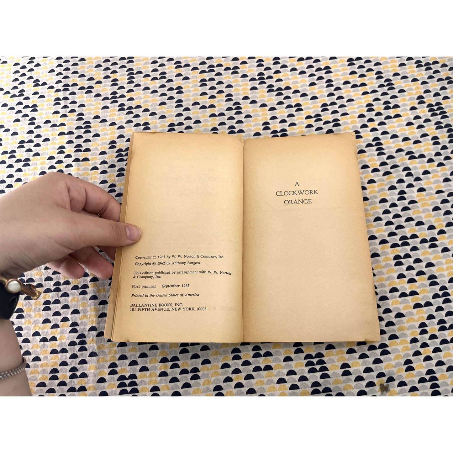 Clockwork Orange - Anthony Burgess - Ballantine Books - 1965 1st Printing