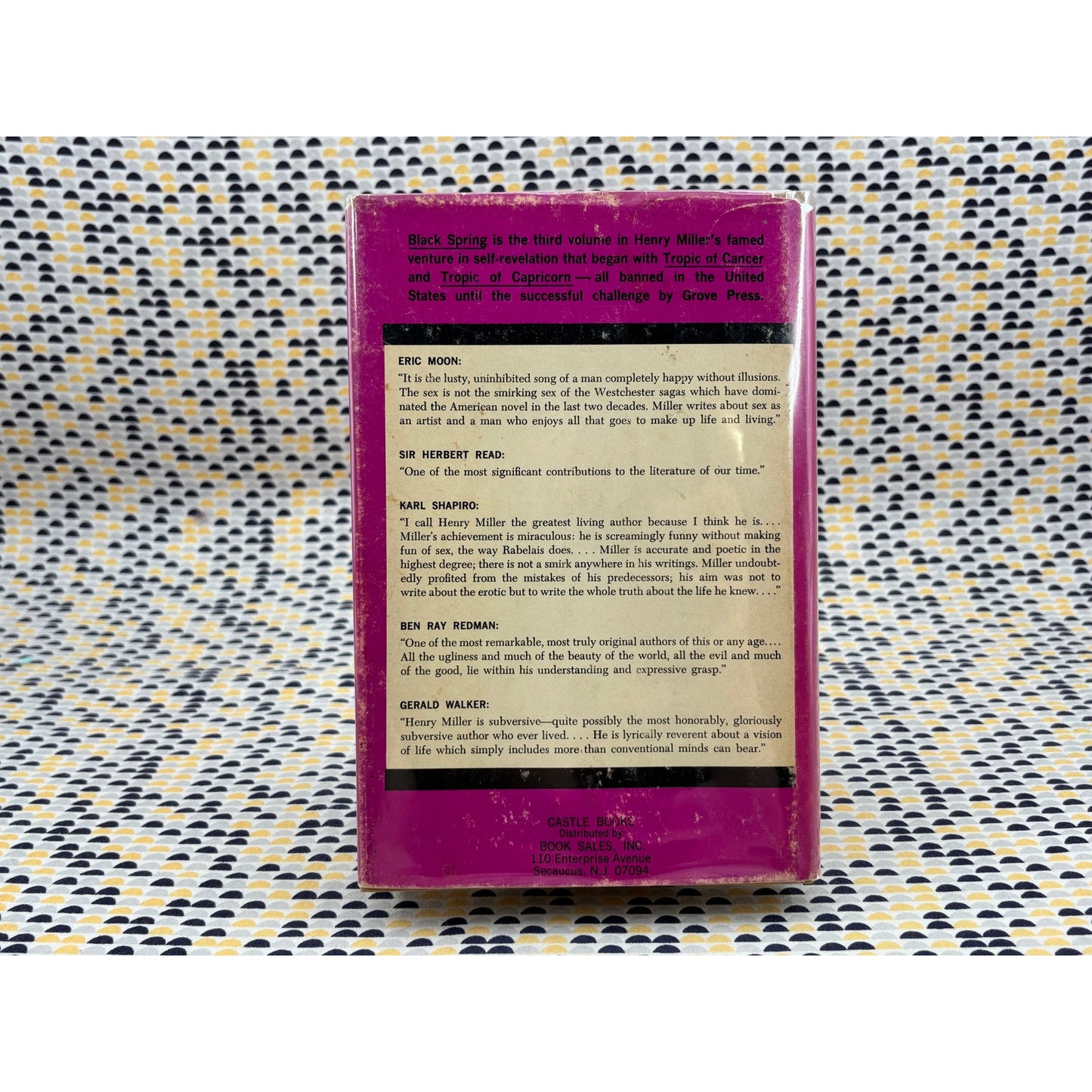 Black Spring - Henry Miller - 1963 Castle Books - Hardcover