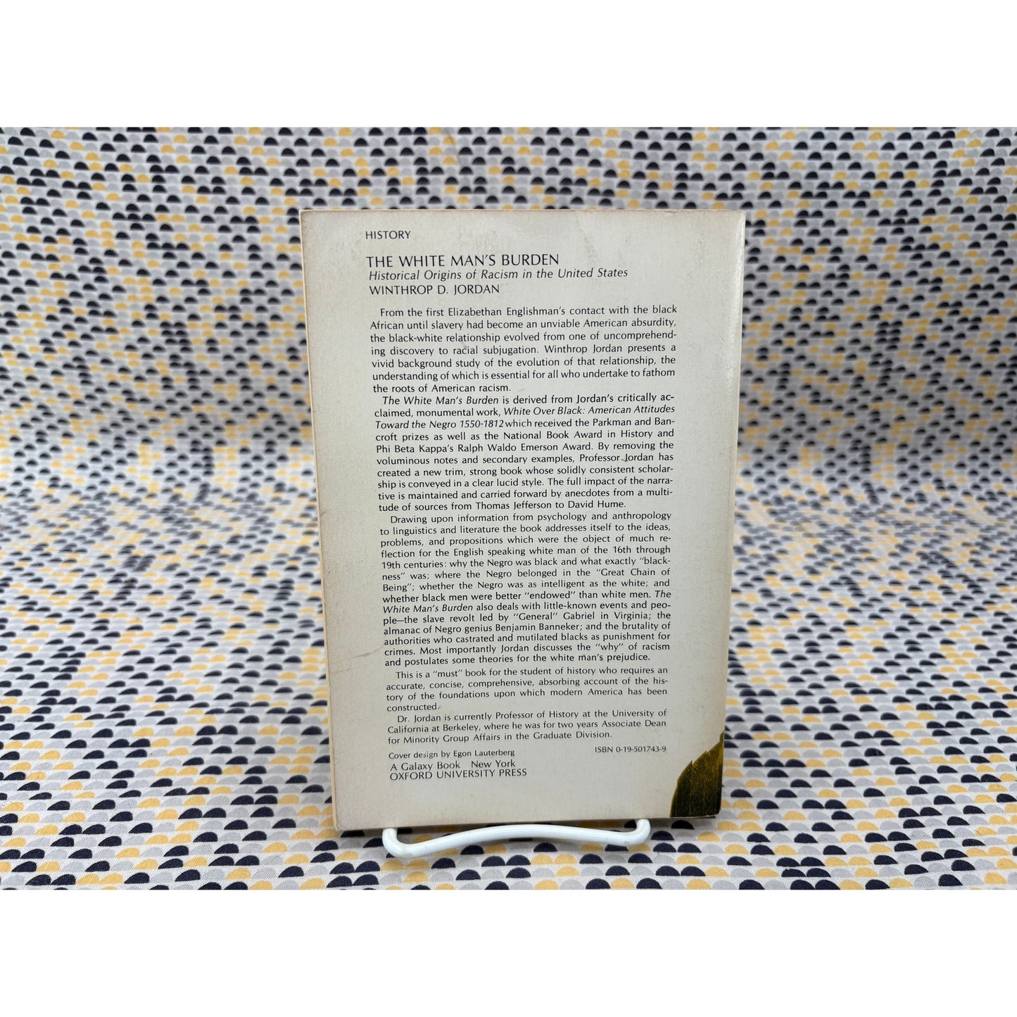 The White Man's Burden - Winthrop D. Jordan - Oxford - Paperback