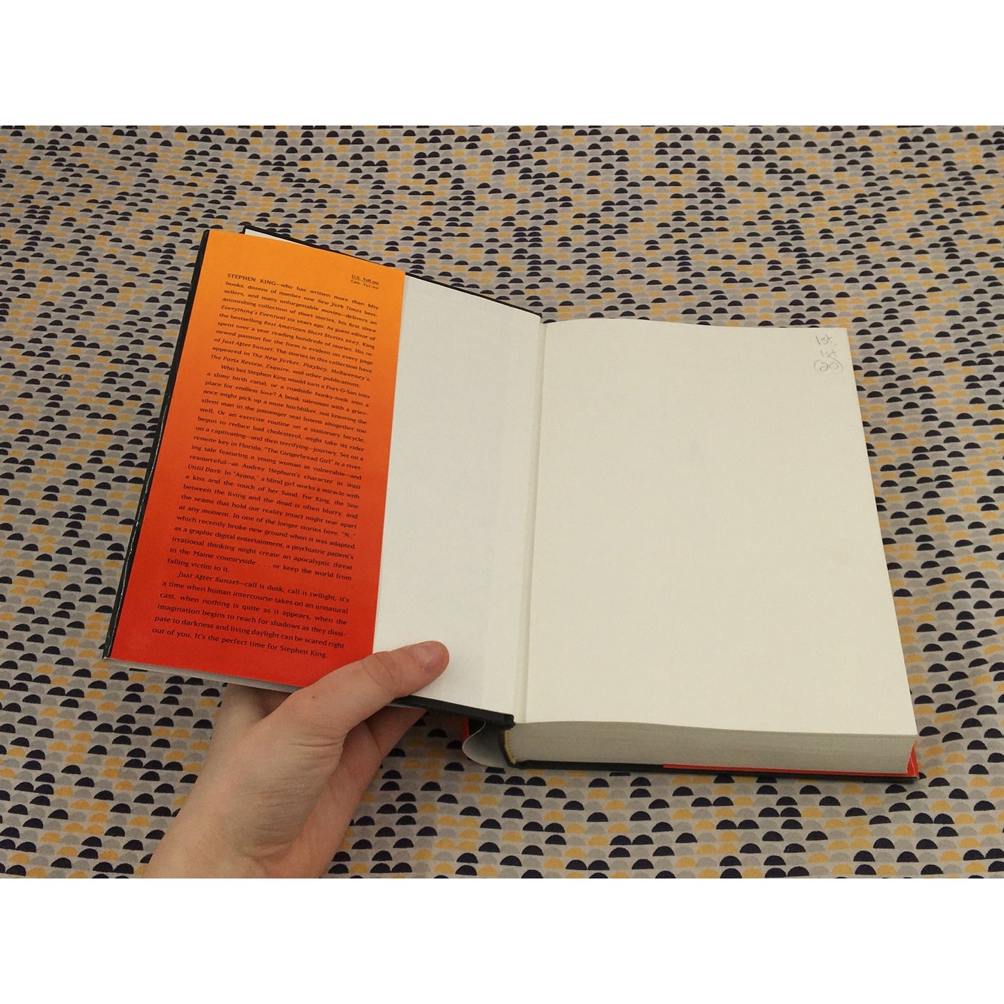 Just After Sunset - Stephen King - Scribner - Hardcover - 1st Edition, 1st Printing