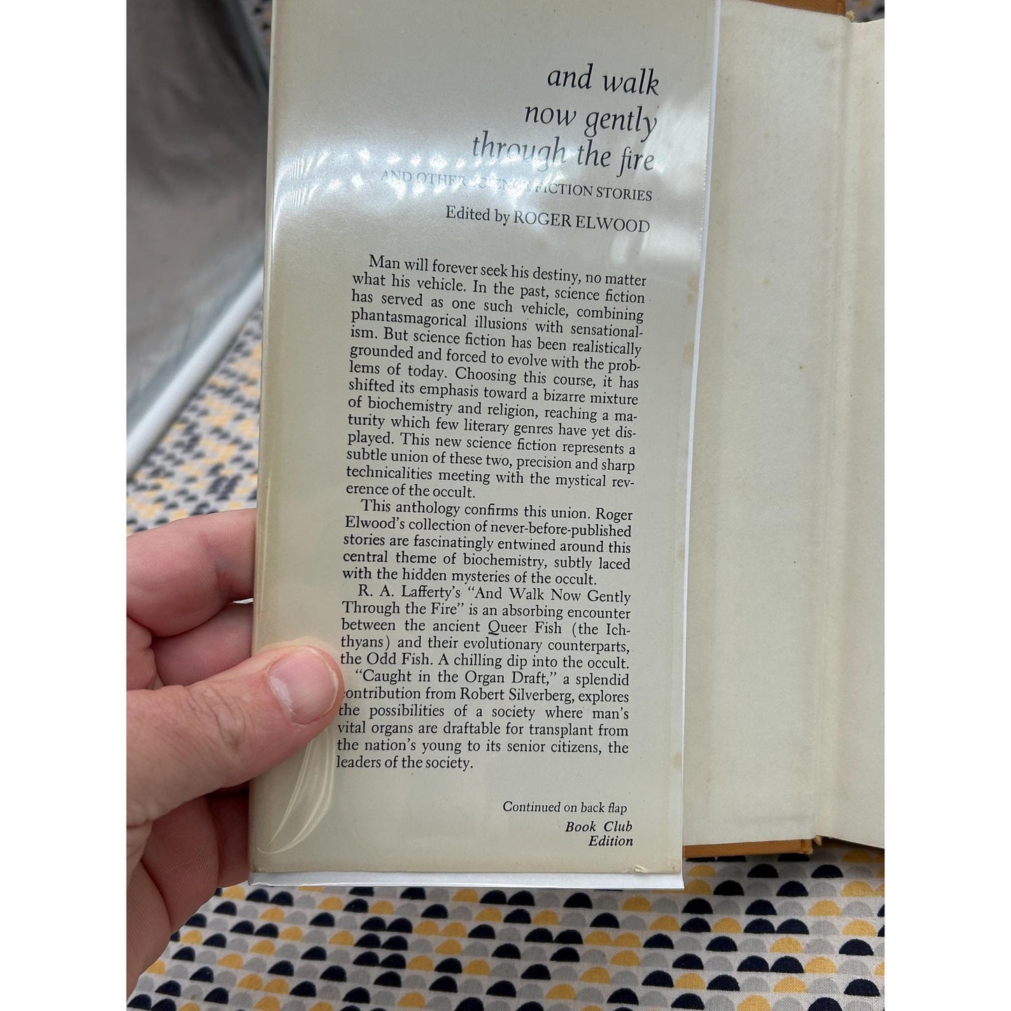 And Walk Now Gently Through the Fire - RA Lafferty, Malzberg, Bloch - Vintage Hardcover Book - Club Edition