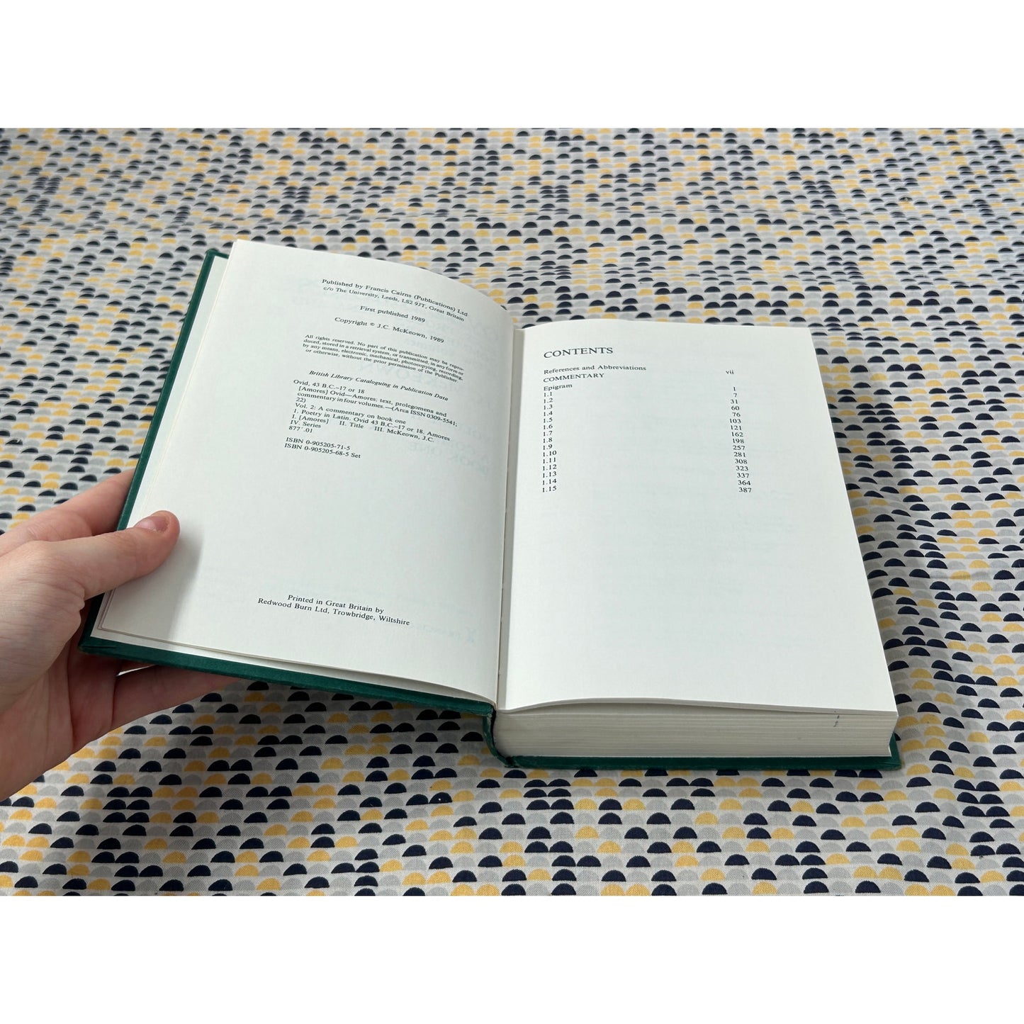 Ovid: Amores - J.C. McKeown - Arca - Hardcover