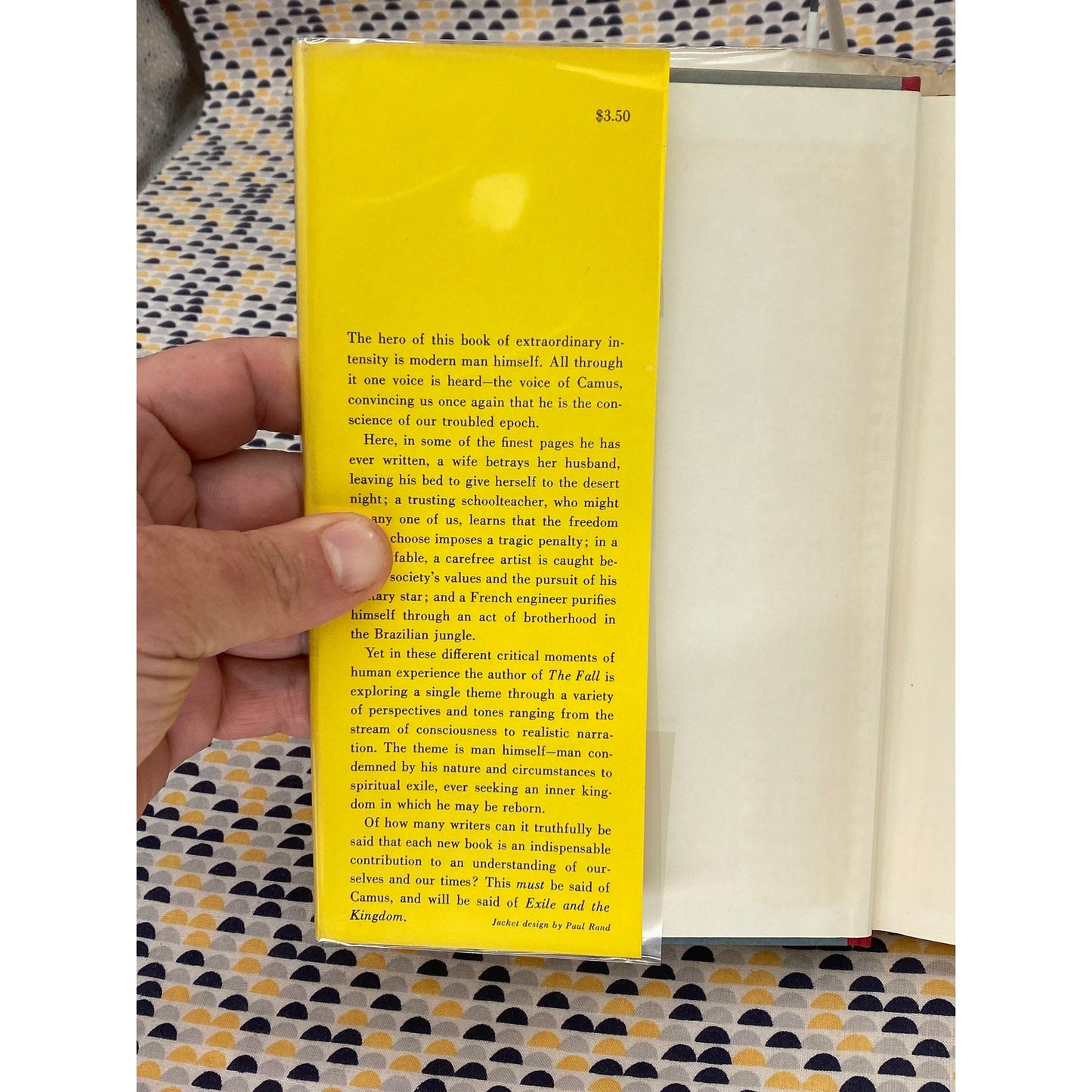 Exile and the Kingdom - Albert Camus - Vintage Hardcover Book - 1958 First American Edition - 3rd Printing - Borzoi Books