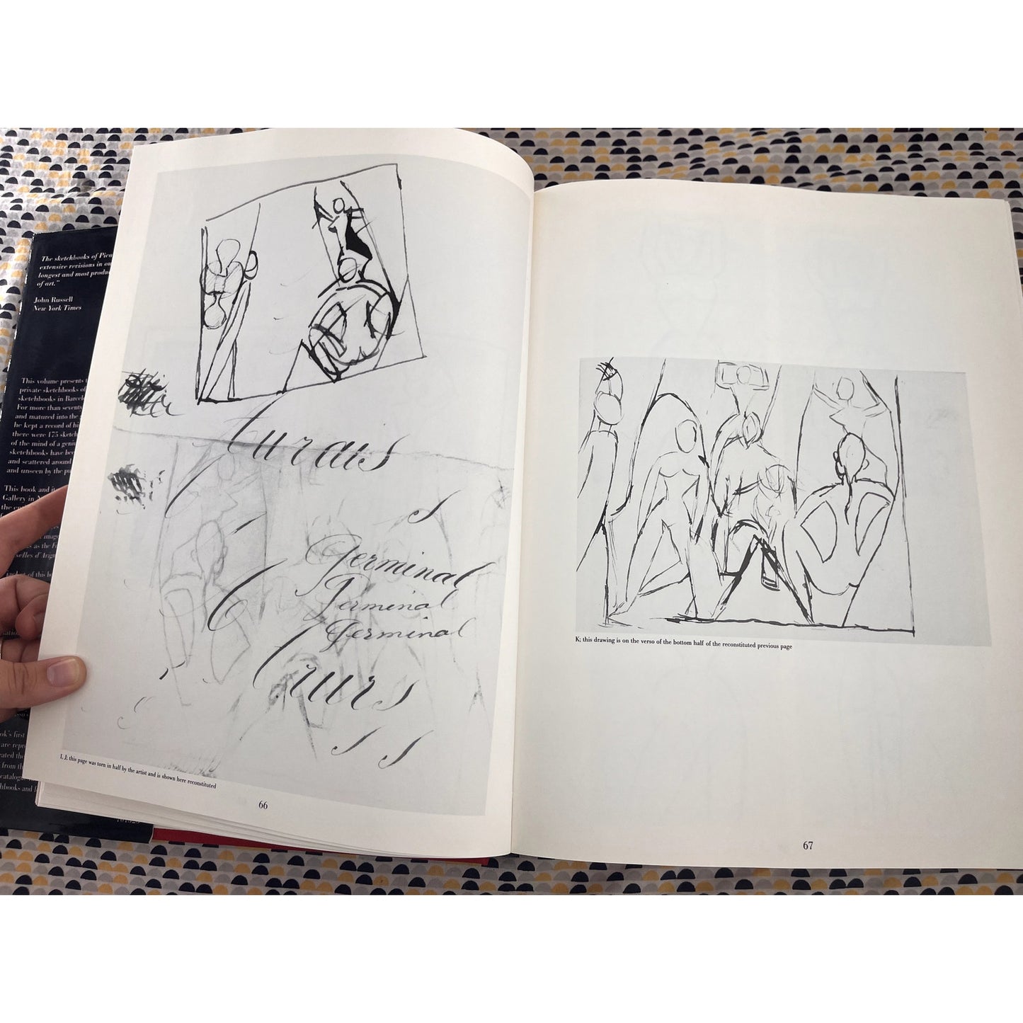The Sketchbooks of Picasso - Je Suis Le Cahier - The Pace Gallery - Atlantic Monthly Press - Hardcover