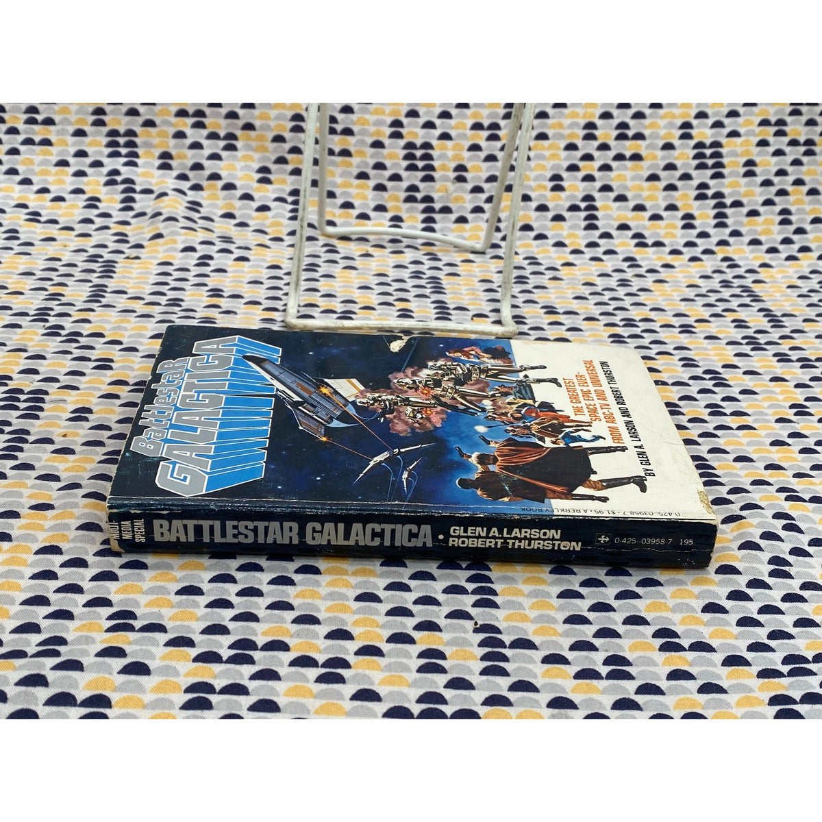 Battlestar Galactica - Glen Larson and Robert Thurston - Vintage Paperback Book - TV Tie-In - Berkley Books Edition