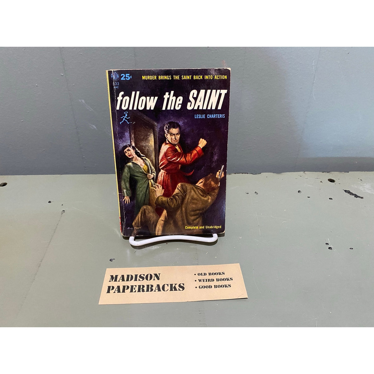 Follow the Saint - Leslie Charteris - Avon 553 - Vintage Paperbacks