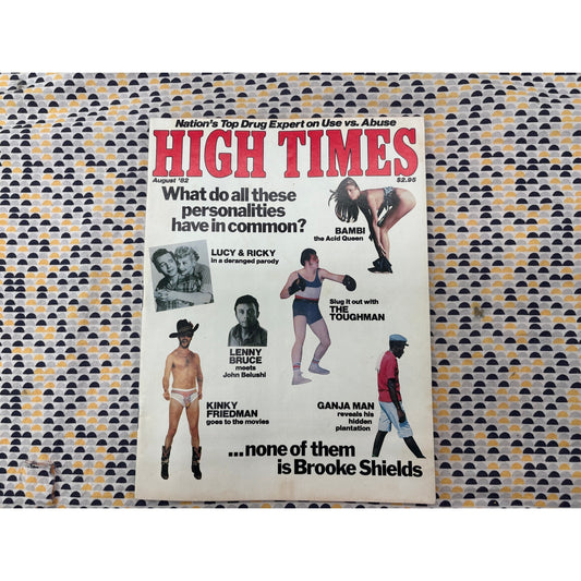 High Times Magazine - Vintage Drug Culture - August 1982
