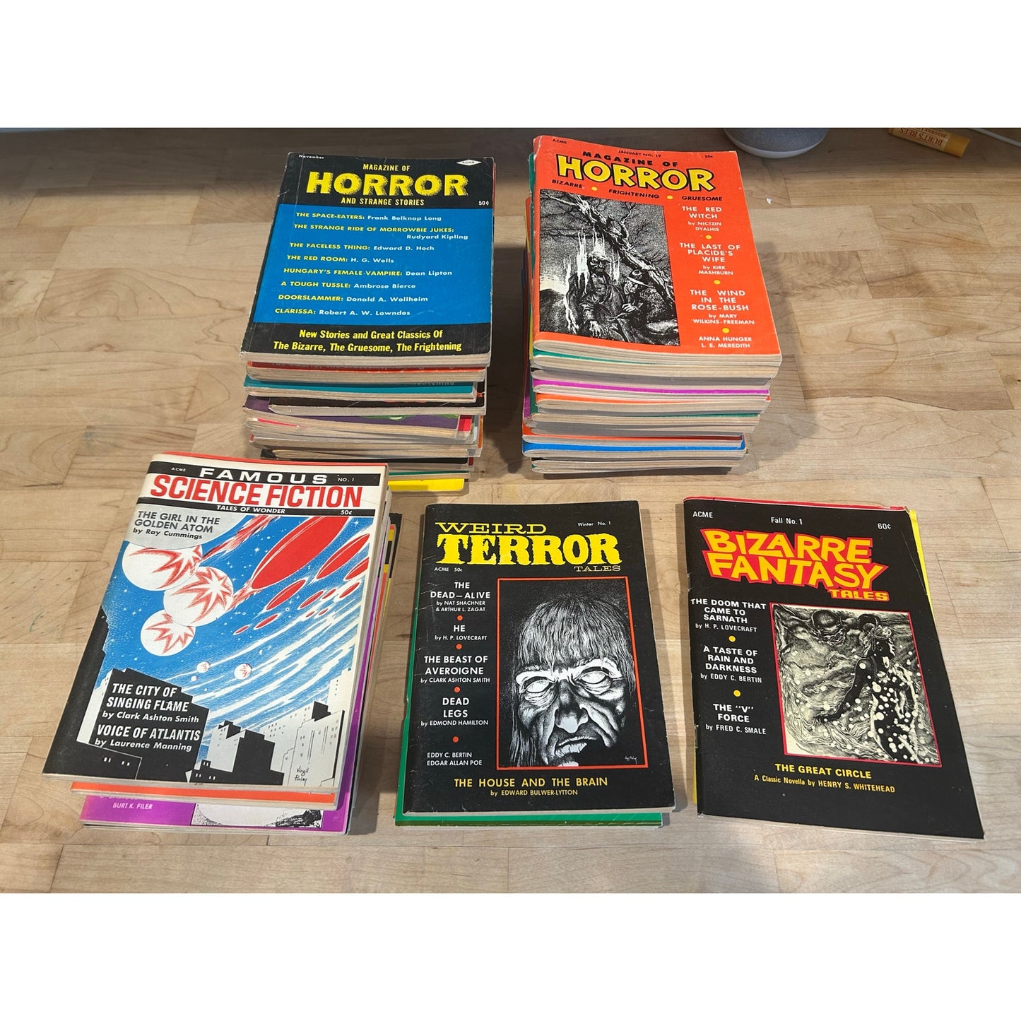 Acme Magazine of Horror - Weird Terror - Famous Science Fiction - Bizarre Fantasy - Complete Sets