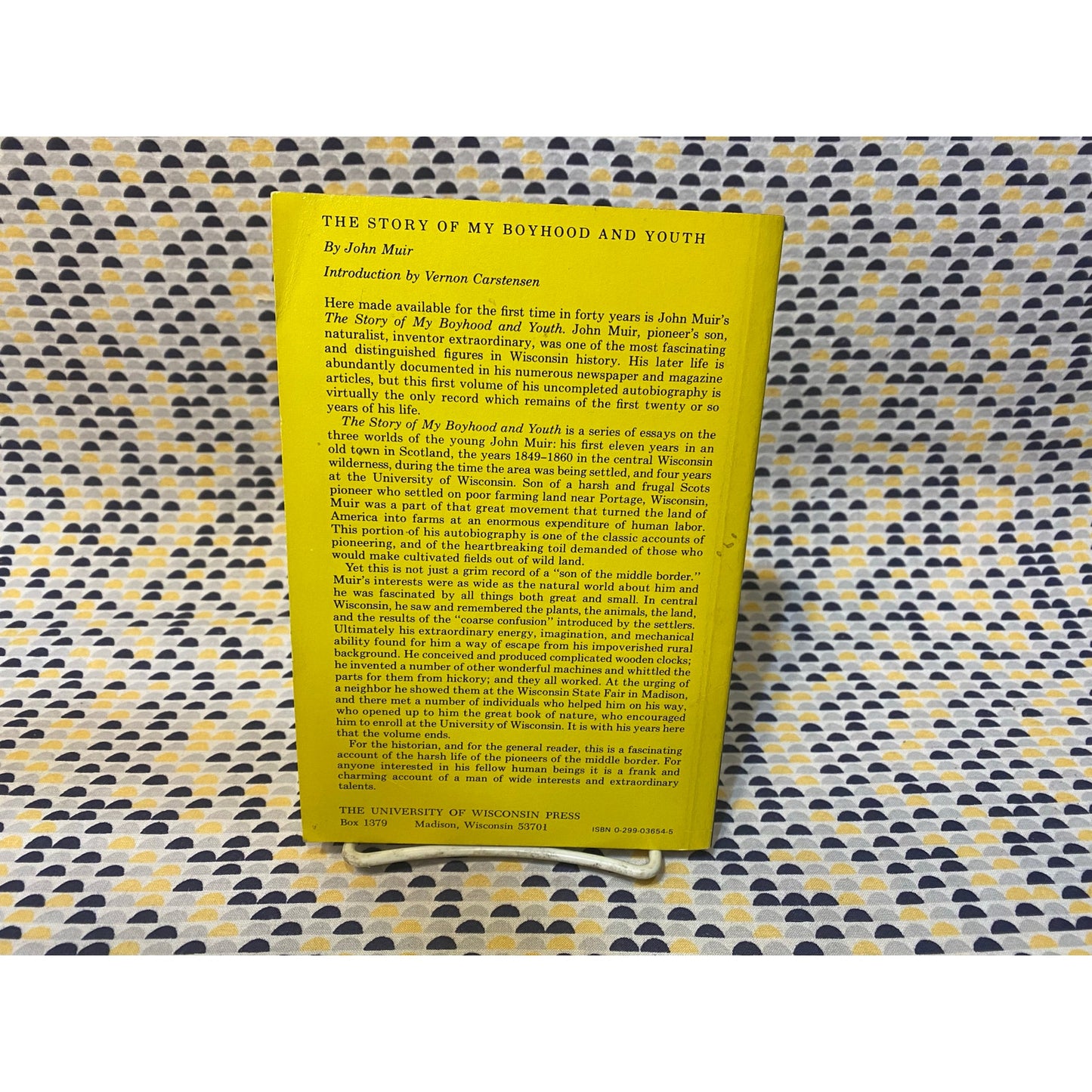 John Muir - The Story of My Boyhood and Youth - Vintage Paperback Book - Houghton Mifflin Edition