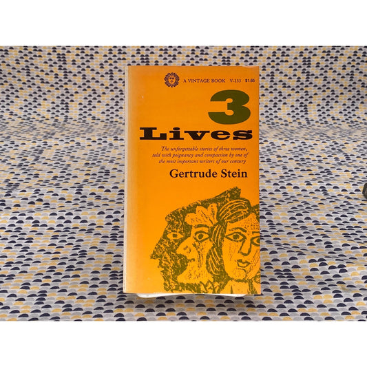 3 Lives - Gertrude Stein - Vintage Paperback Book