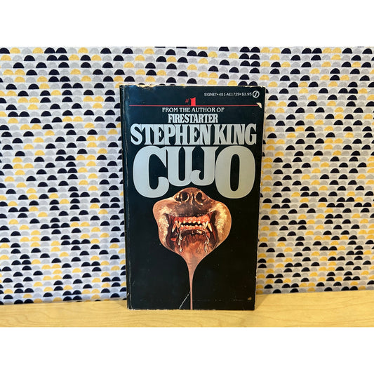 Cujo - Stephen King - Vintage Paperback Book - Signet Books