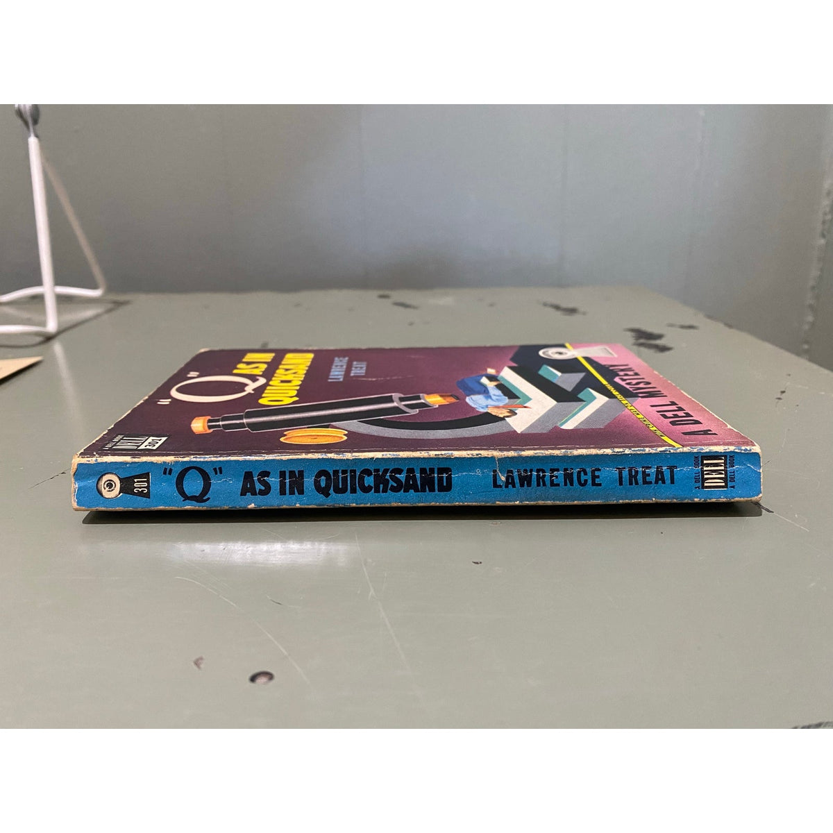 "Q" as in Quicksand - Lawrence Treat - Dell 301 - Mapback - Vintage Paperbacks