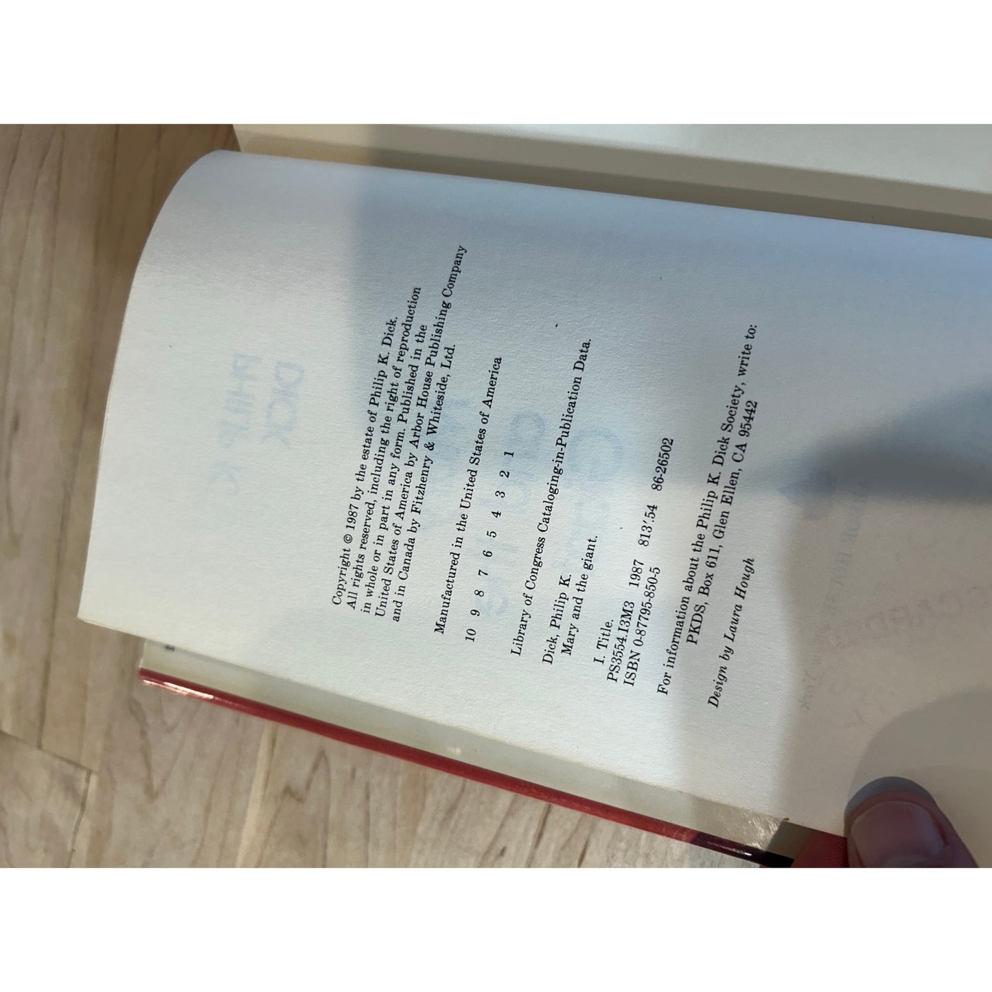 Mary and the Giant - Philip K. Dick - Arbor House 1st Ed- EX LIBRARY COPY