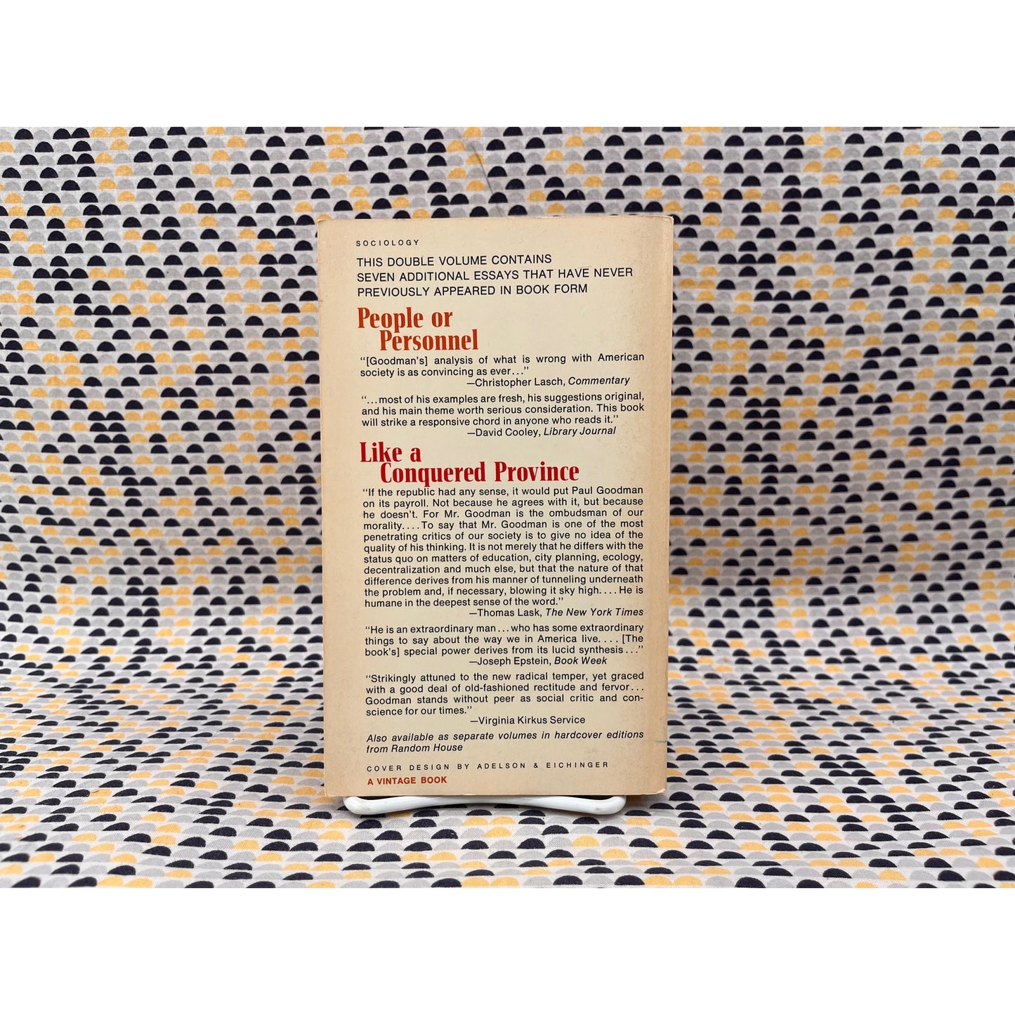 People or Personnel - Paul Goodman - Vintage Books - Paperback