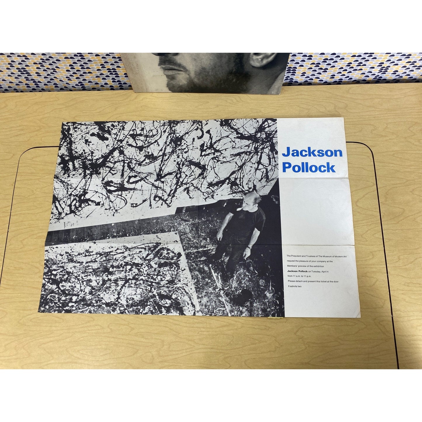 Jackson Pollack - Museum of Modern Art Book 1967 Exhibition Tickets and Invite